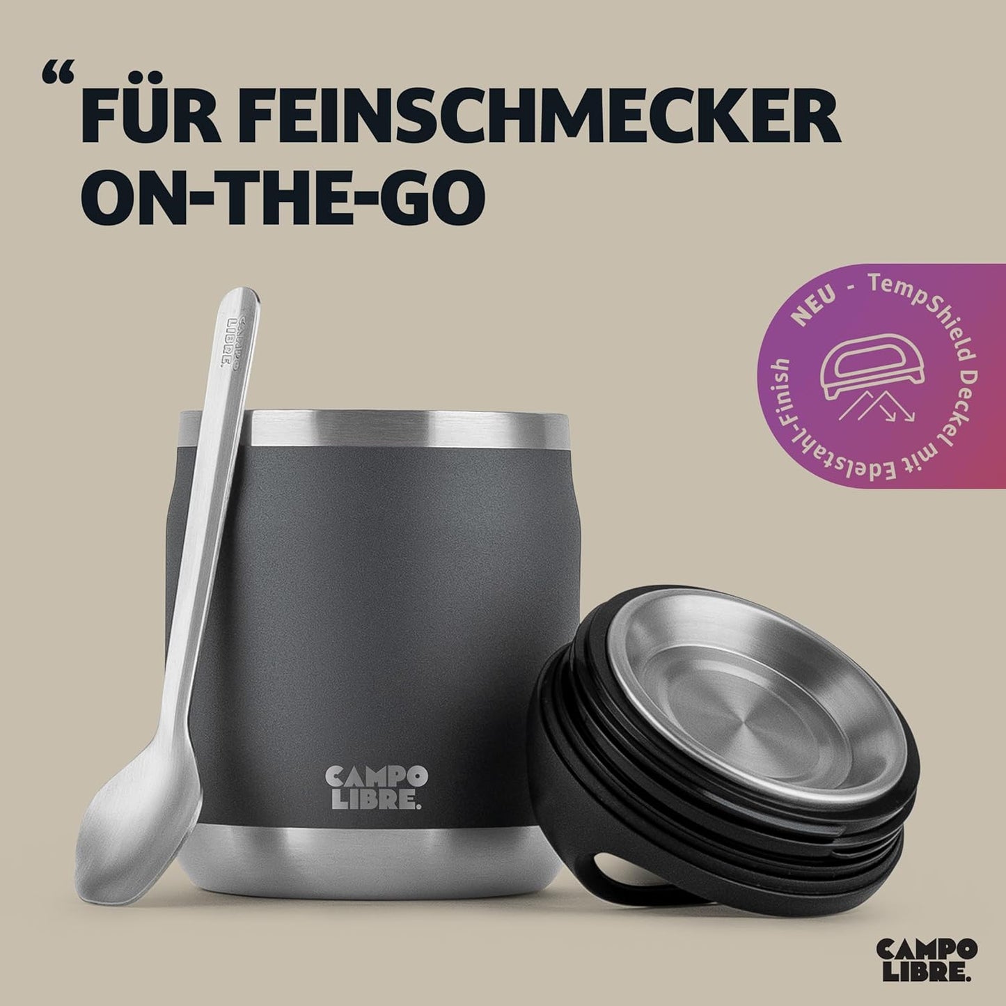 Food Container LOTTA, 600ml Deep Grey