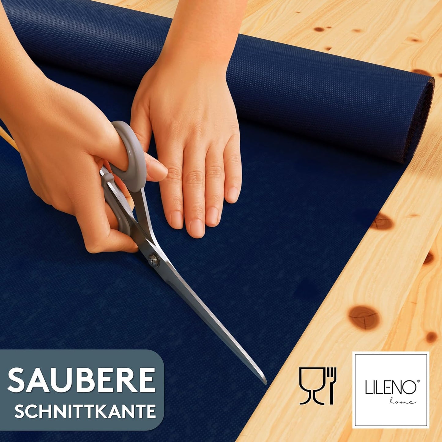 Abwaschbare Tischdeckenrolle, 2500 x 110 cm (Rechteckig) Dunkelblau