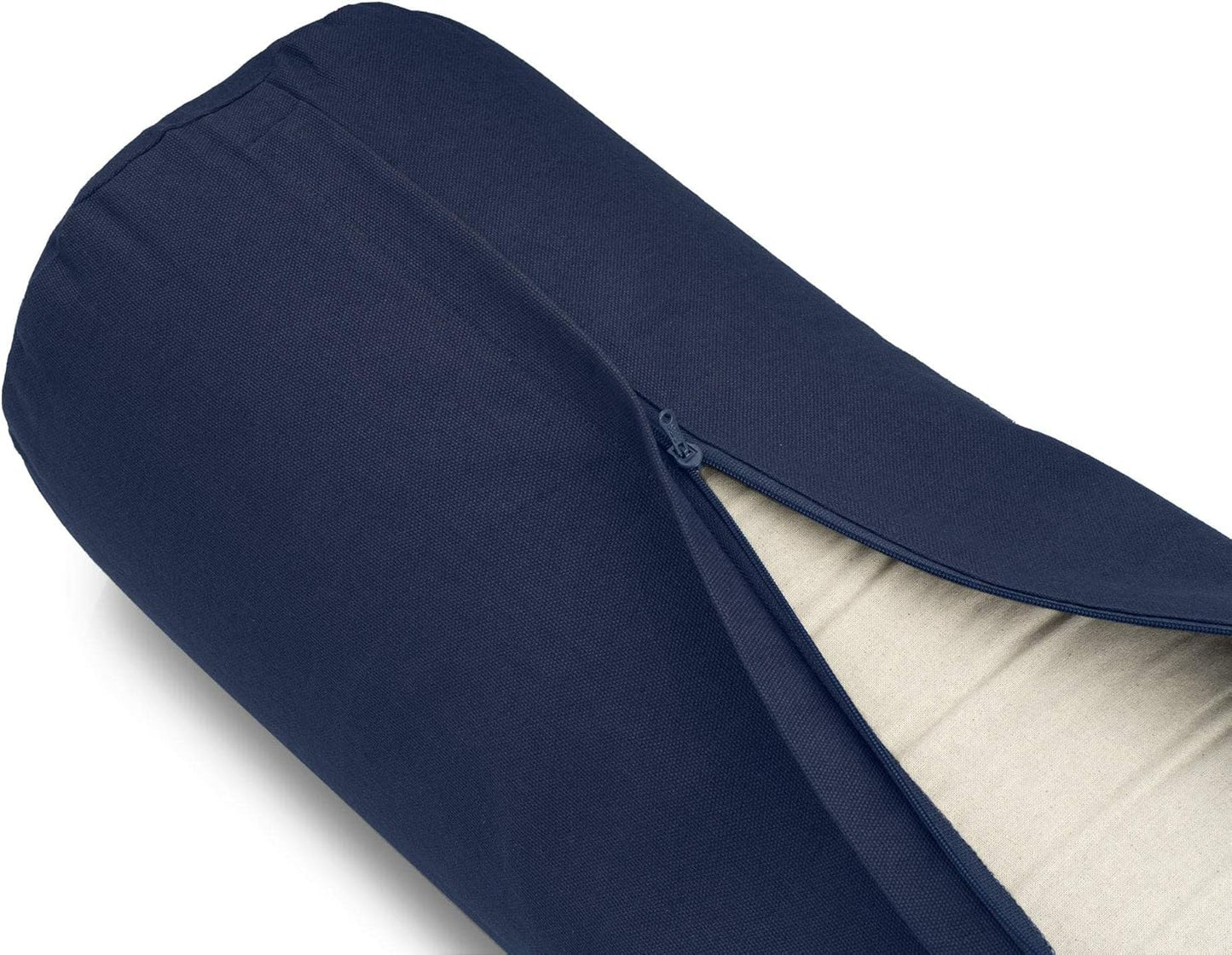 Yoga-Bolster mit Buchweizenschalenfüllung, Mitternachtsblau
