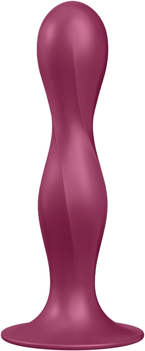 Double Ball-R Silikon-Dildo für doppelte Stimulation, Beere