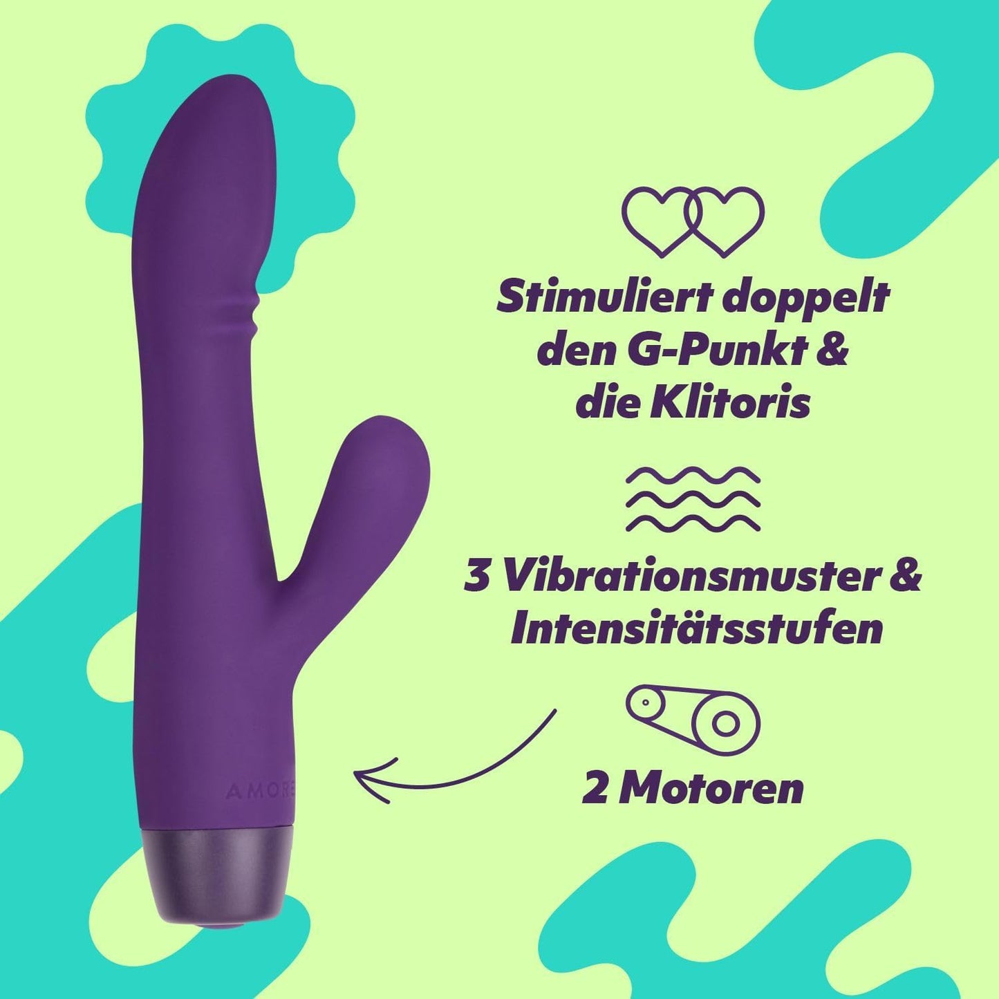 Joy Rabbit Vibrator für Frauen, Lila
