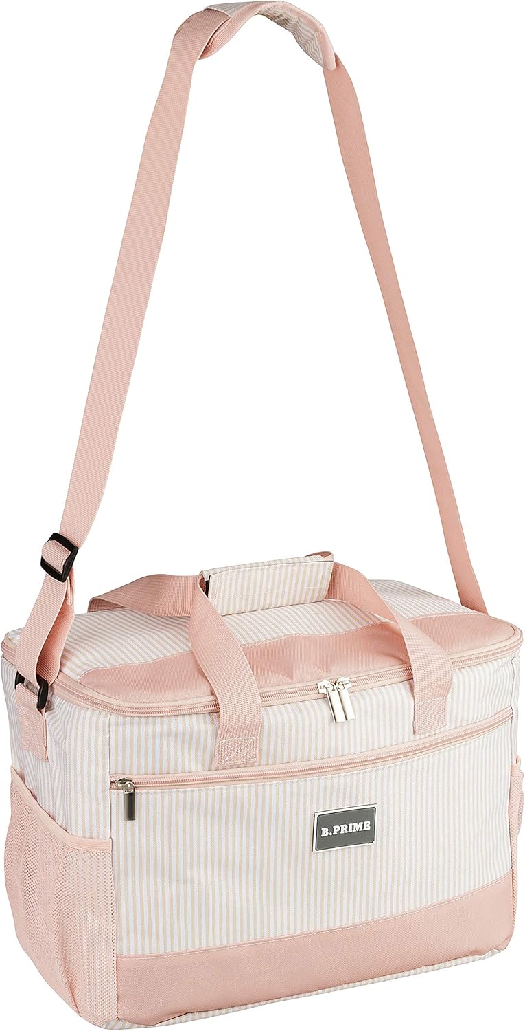Kühltasche Classic, Rose-gold Gestreift