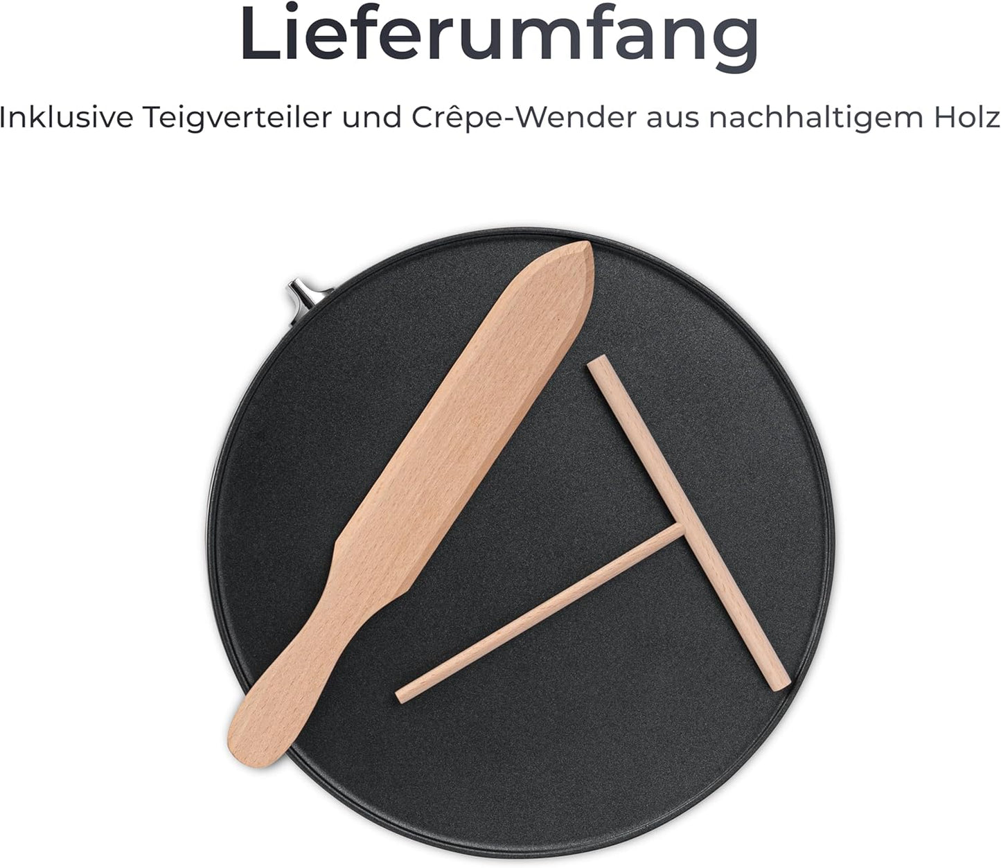 Crepes Maker mit 30cm antihaftbeschichtetem Eisen, Classic 1400