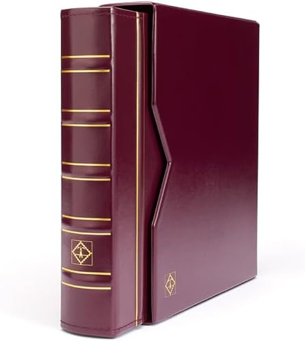 Münzalbum Optima Classic mit Schutzkassette, Rot, mit Schutzkassette