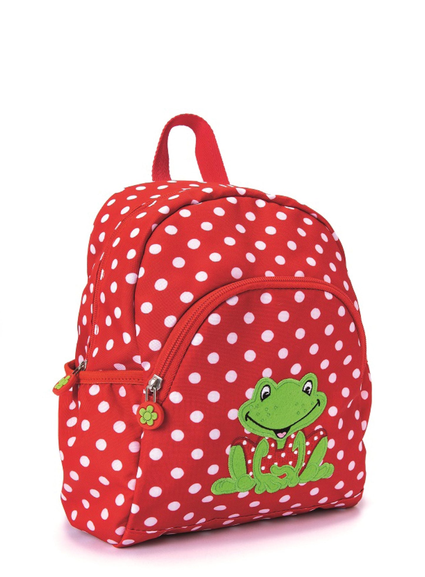 Kinder Rucksack mit Brustgurt, Frosch - Rot Rucksack