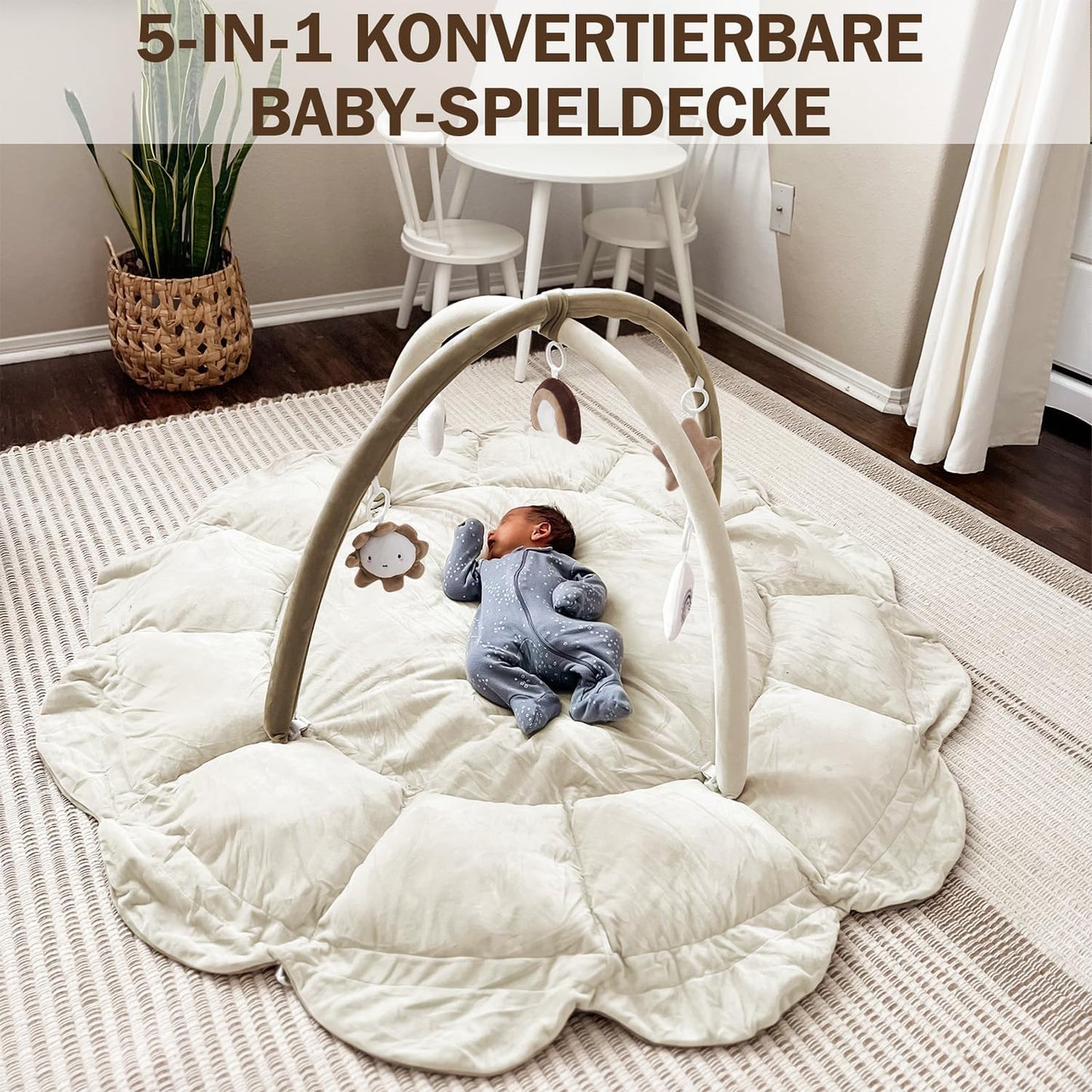 Wandelbares Baby-Spielbogen Set, Braun