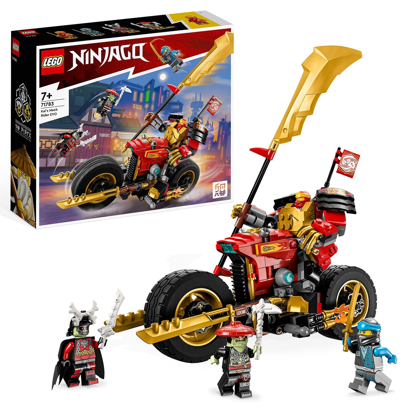 71783 Ninjago Kais Mech-Bike EVO, Konstruktionsspielzeug, Single