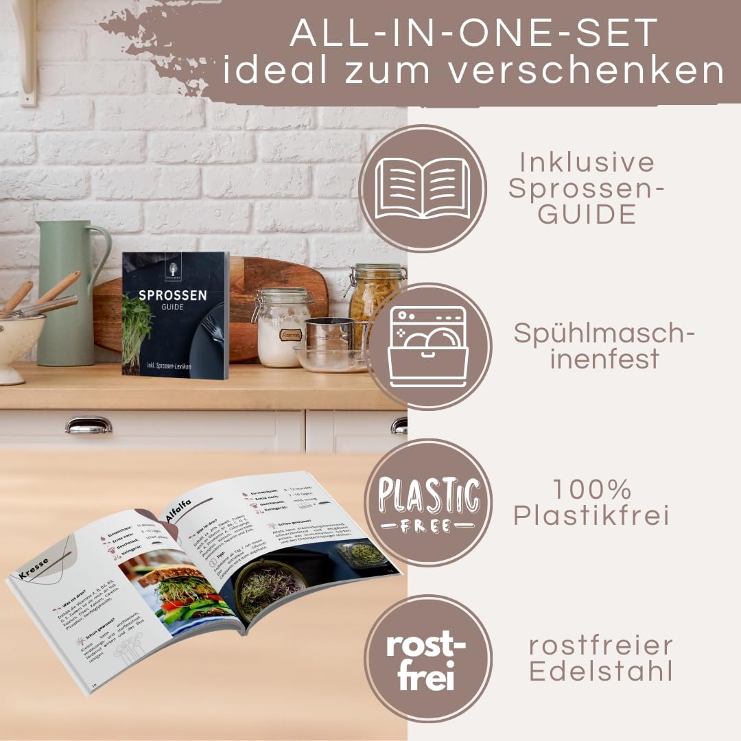 3er-Set Keimglas