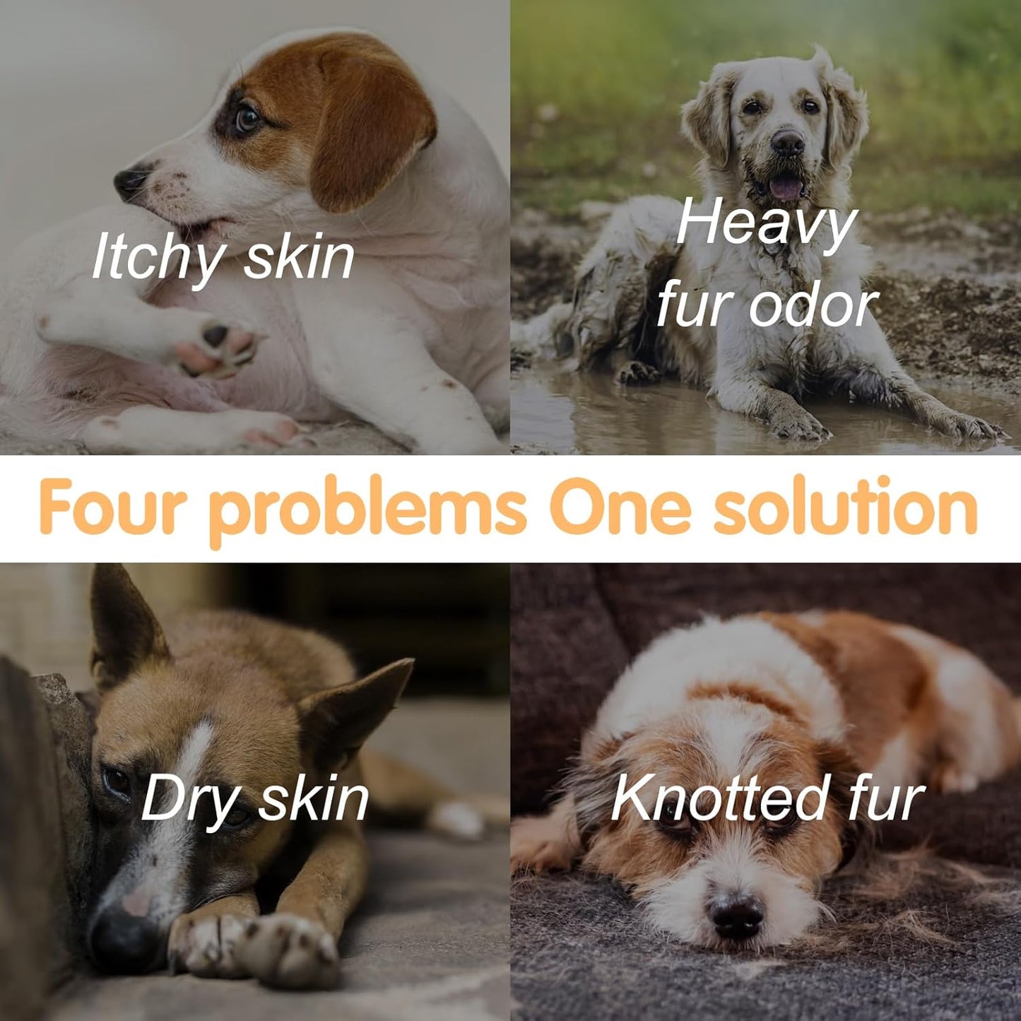 Hundeshampoo gegen Juckreiz und Hautreizungen (500ml), Sensitiv