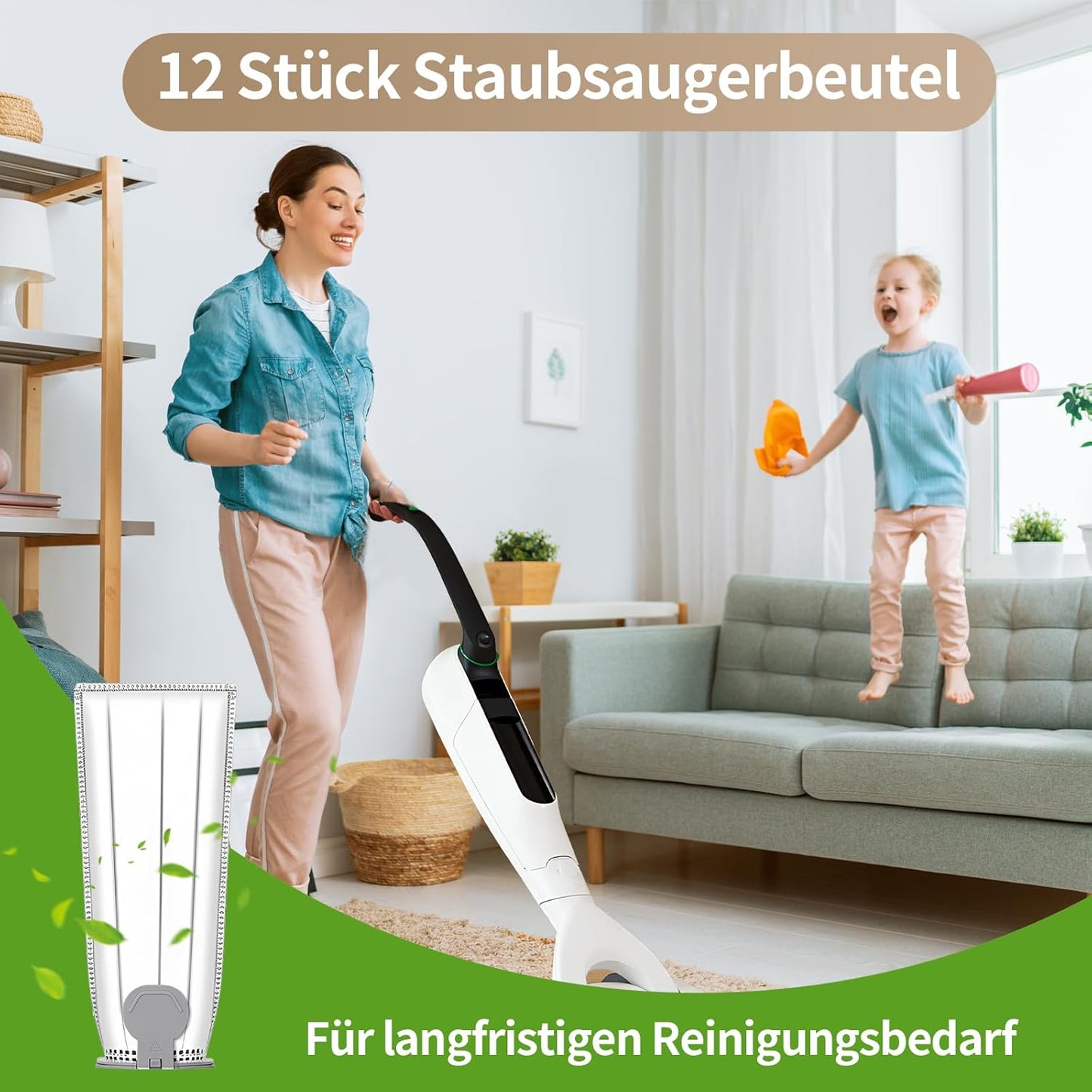 Staubsaugerbeutel-Set für Vorwerk Kobold VK7 & FP7 (12 Stück)