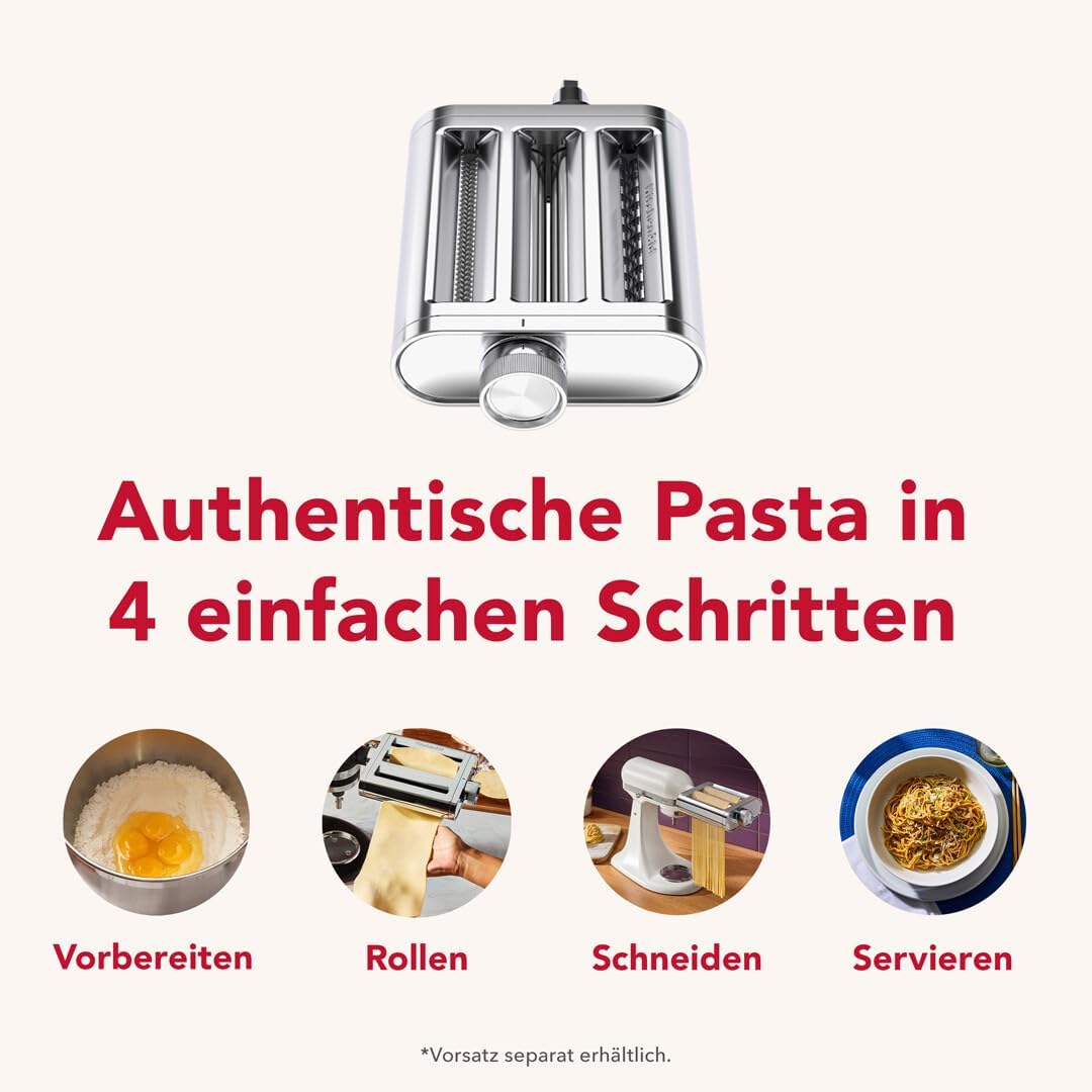 3-in-1 Nudelvorsatz, Metall