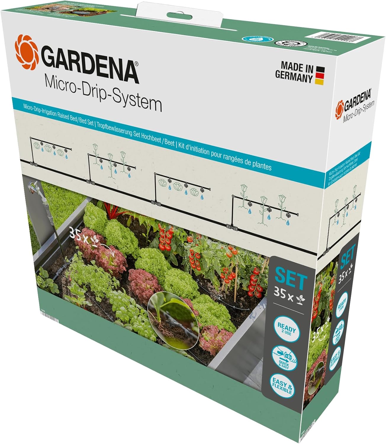 Micro-Drip-System Set Hochbeet/Beet