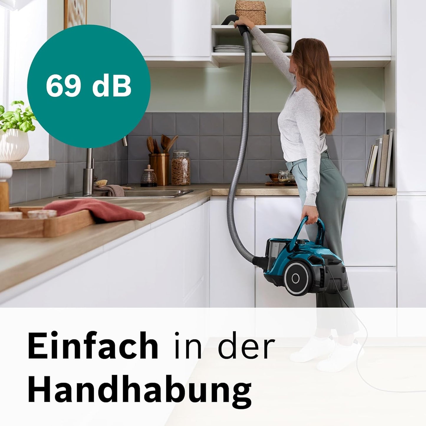Beutelloser Staubsauger Serie 6 ProFamily für Allergiker, Spielzeugfalle Blau