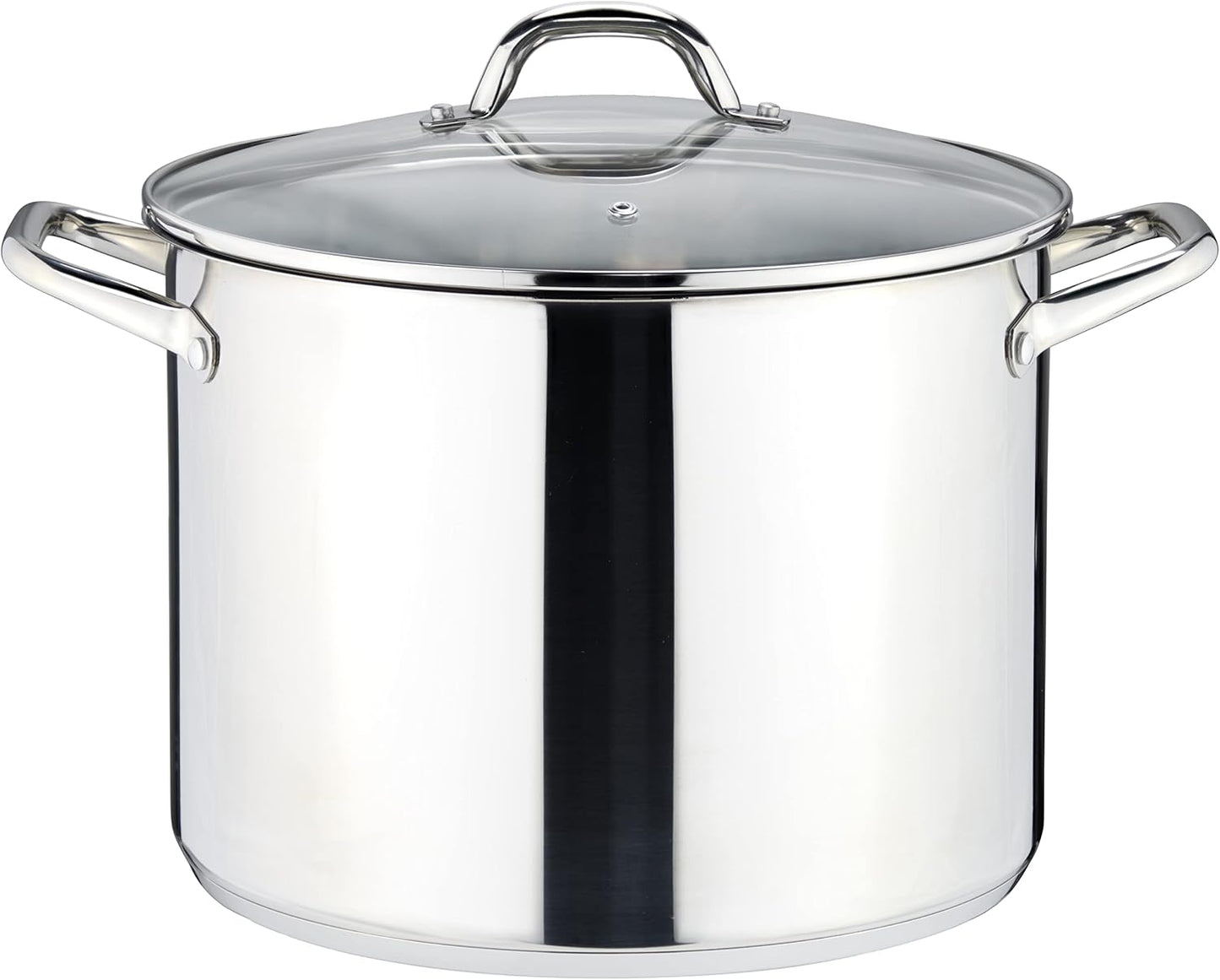 Kochtopf mit Glasdeckel, 15 liter
