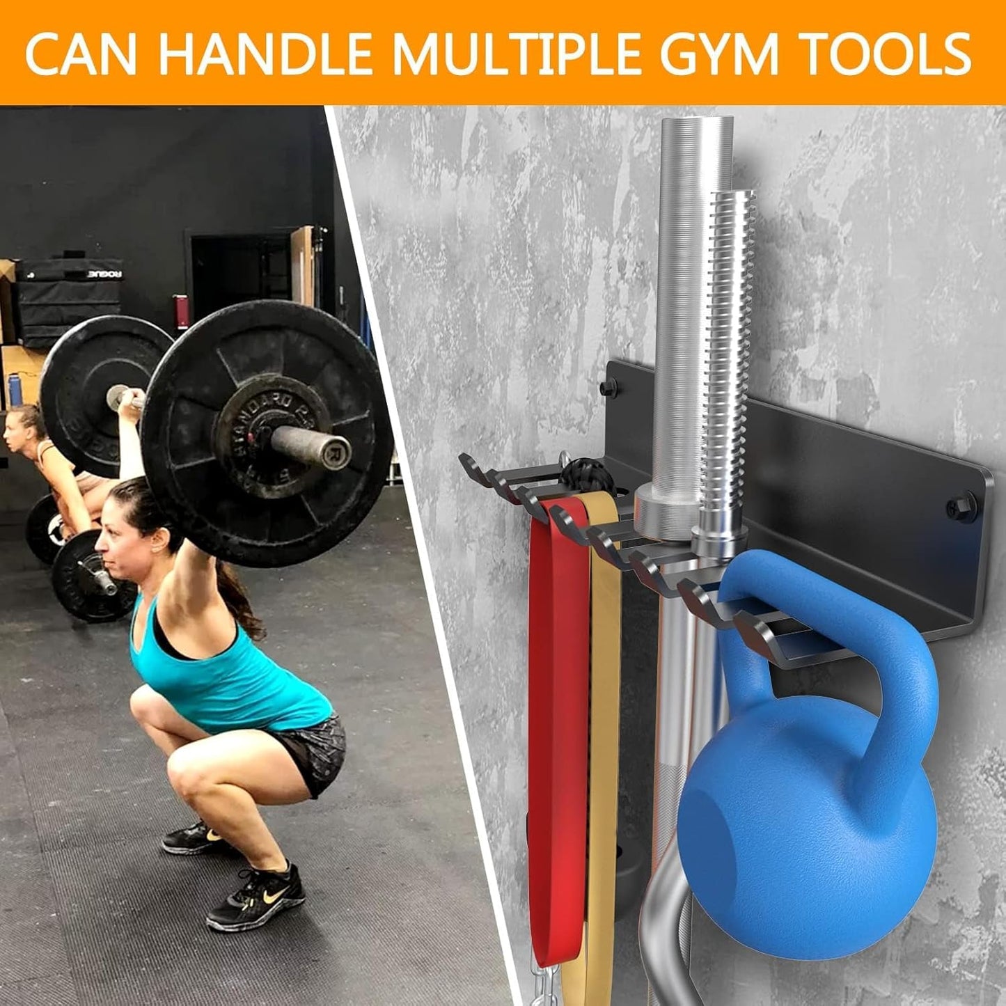 Gym Rack Organizer Wandhalterung