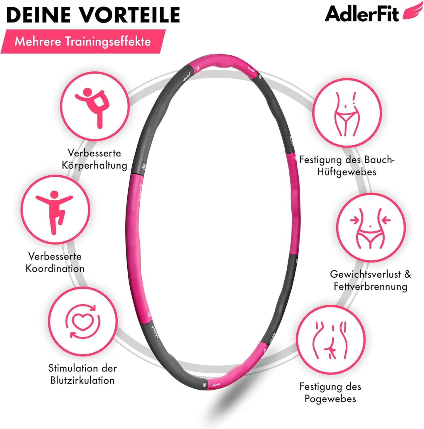 Hula Hoop Reifen mit Stecksystem
