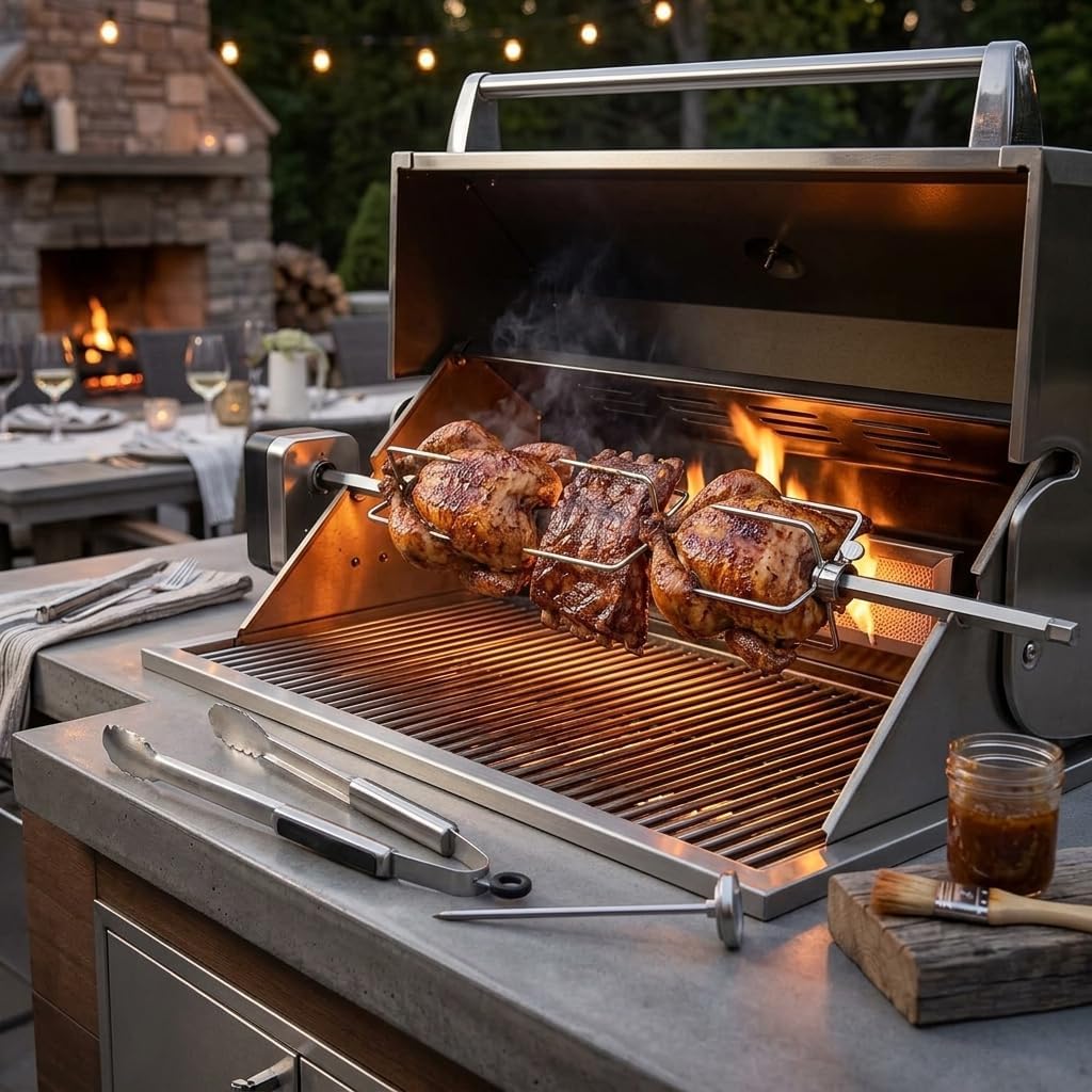 Grill-Drehspiess-Set