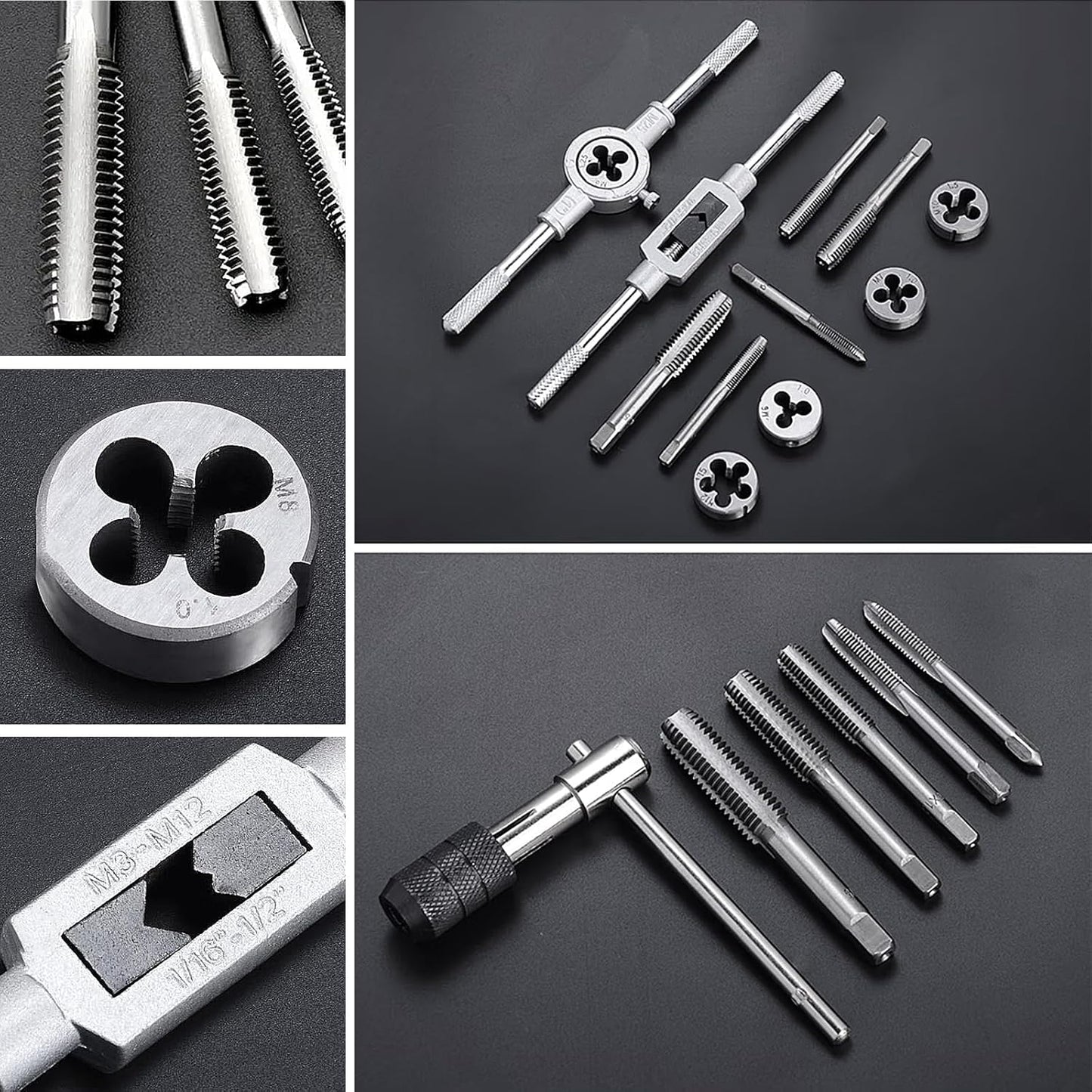 Gewindeschneider-Set M3-M12 (40-teilig)