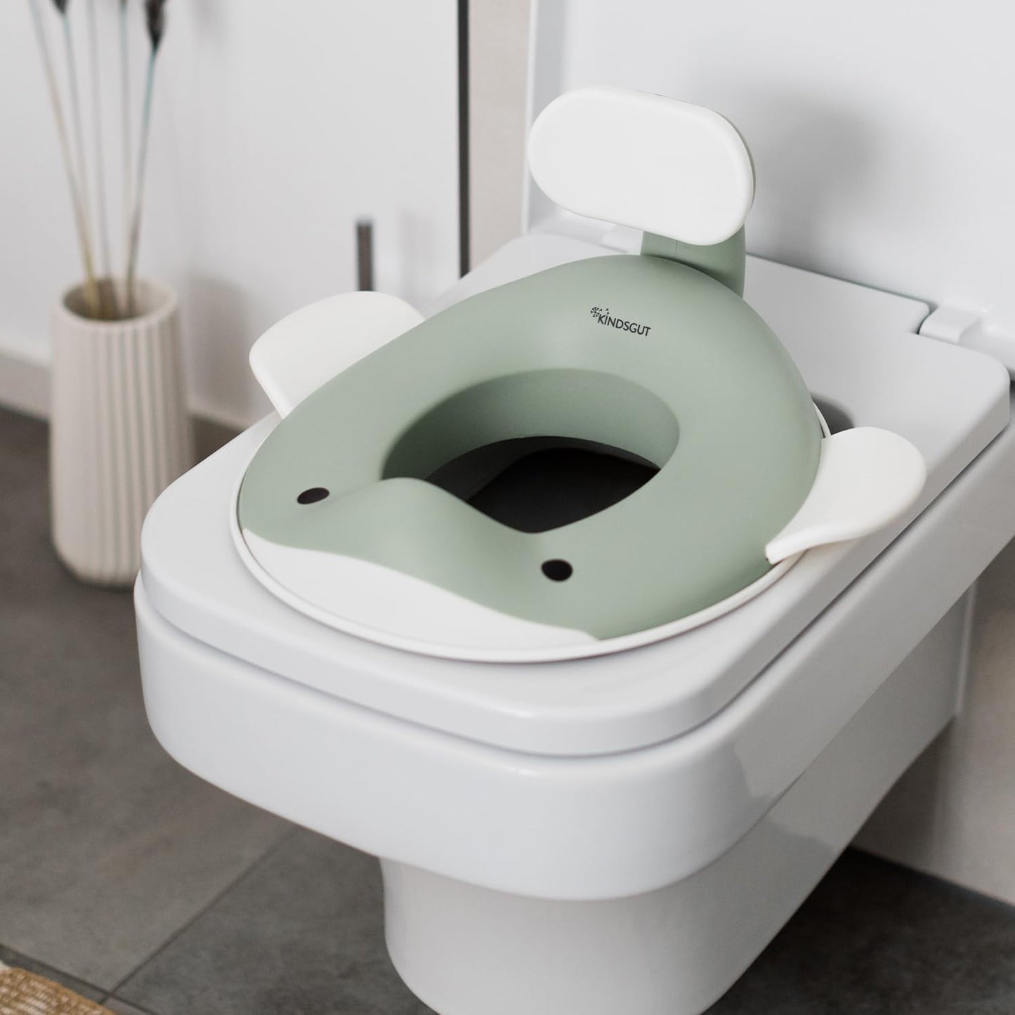 Toilettenaufsatz Wal-Design, Pistazie