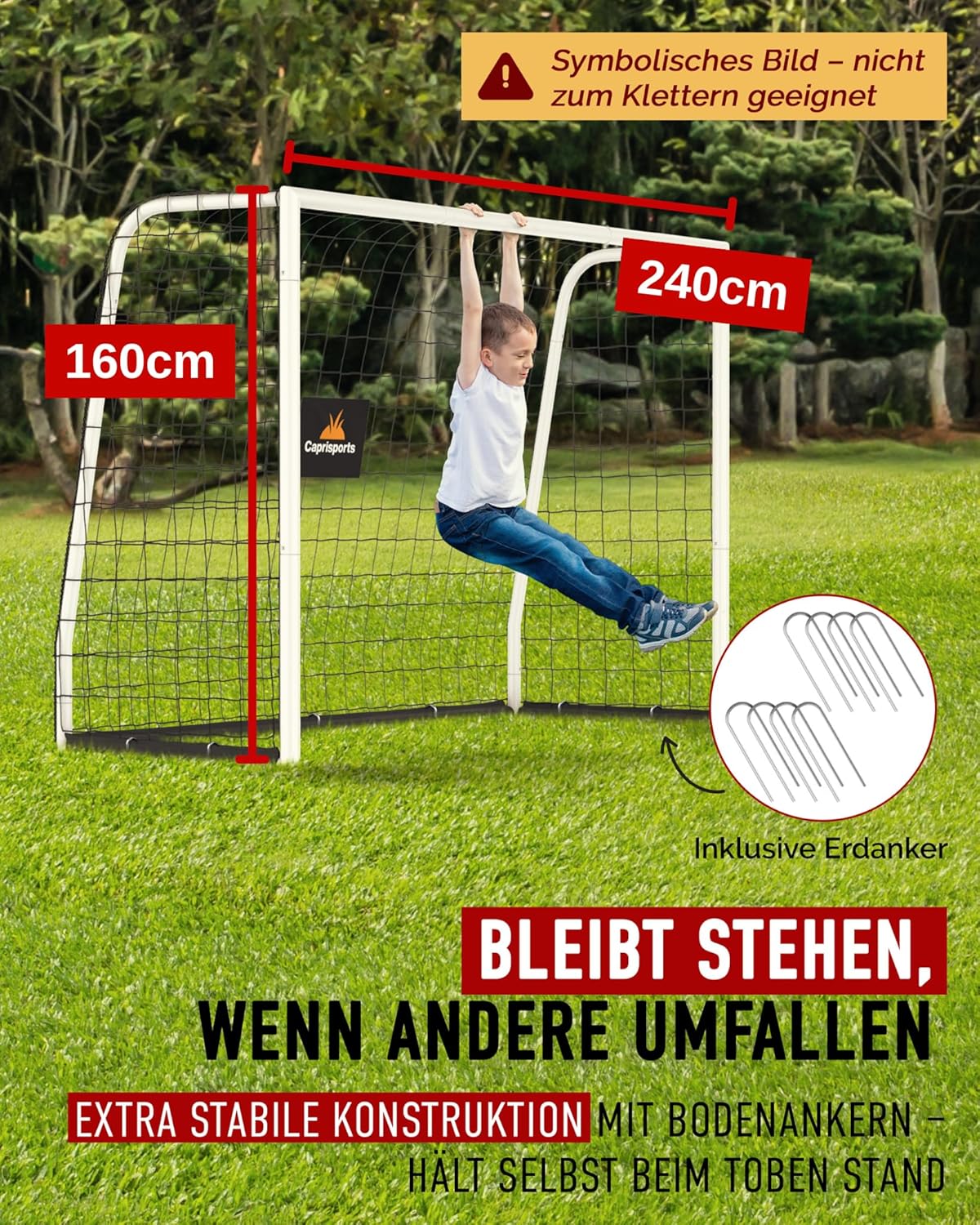 Fussballtor für Kinder, 240x160 cm