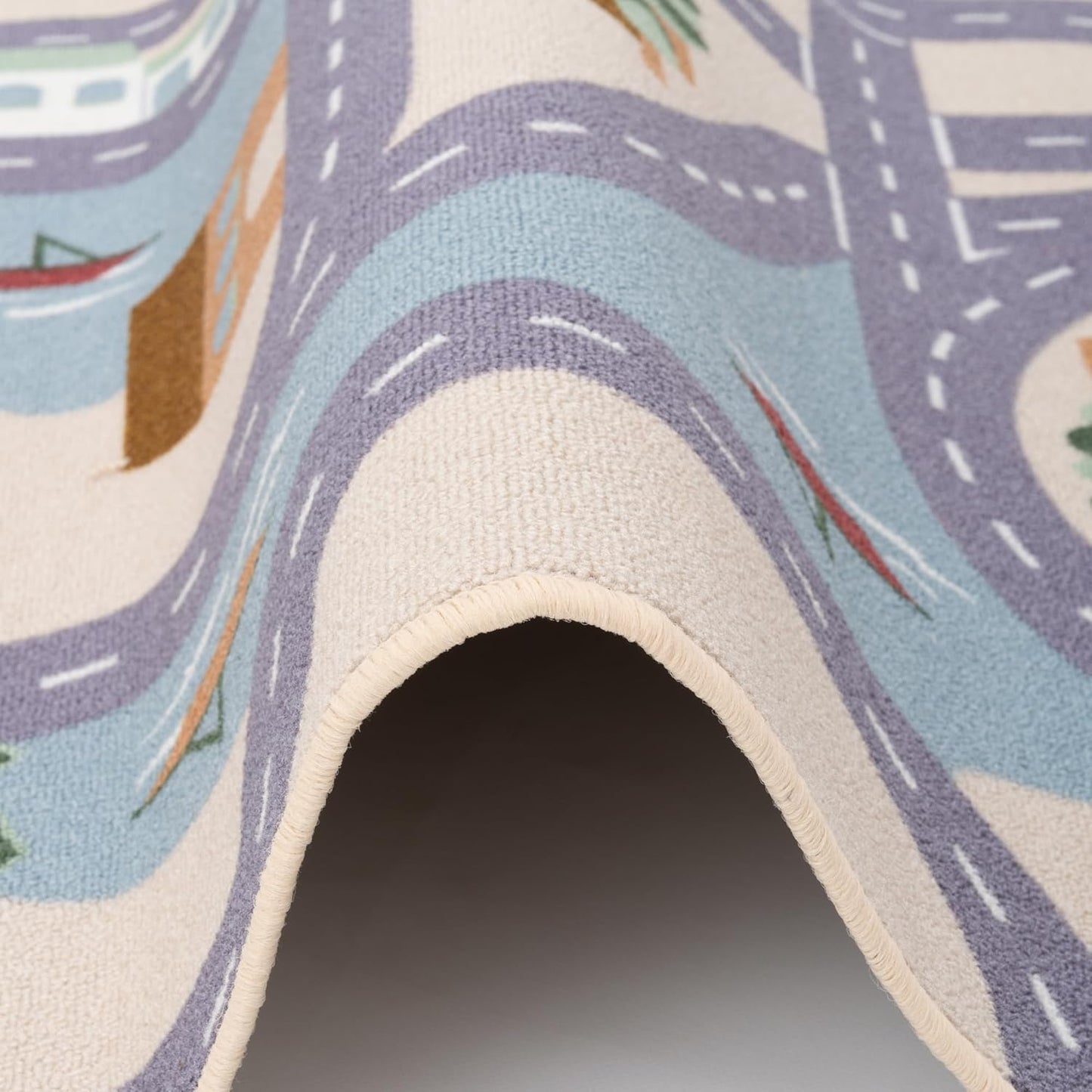 Strassenteppich, 100x200 cm Fun Town Beige
