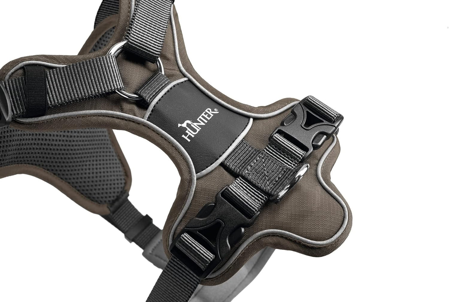 Hundegeschirr Divo, 56 - 73 cm, Braun/Grau