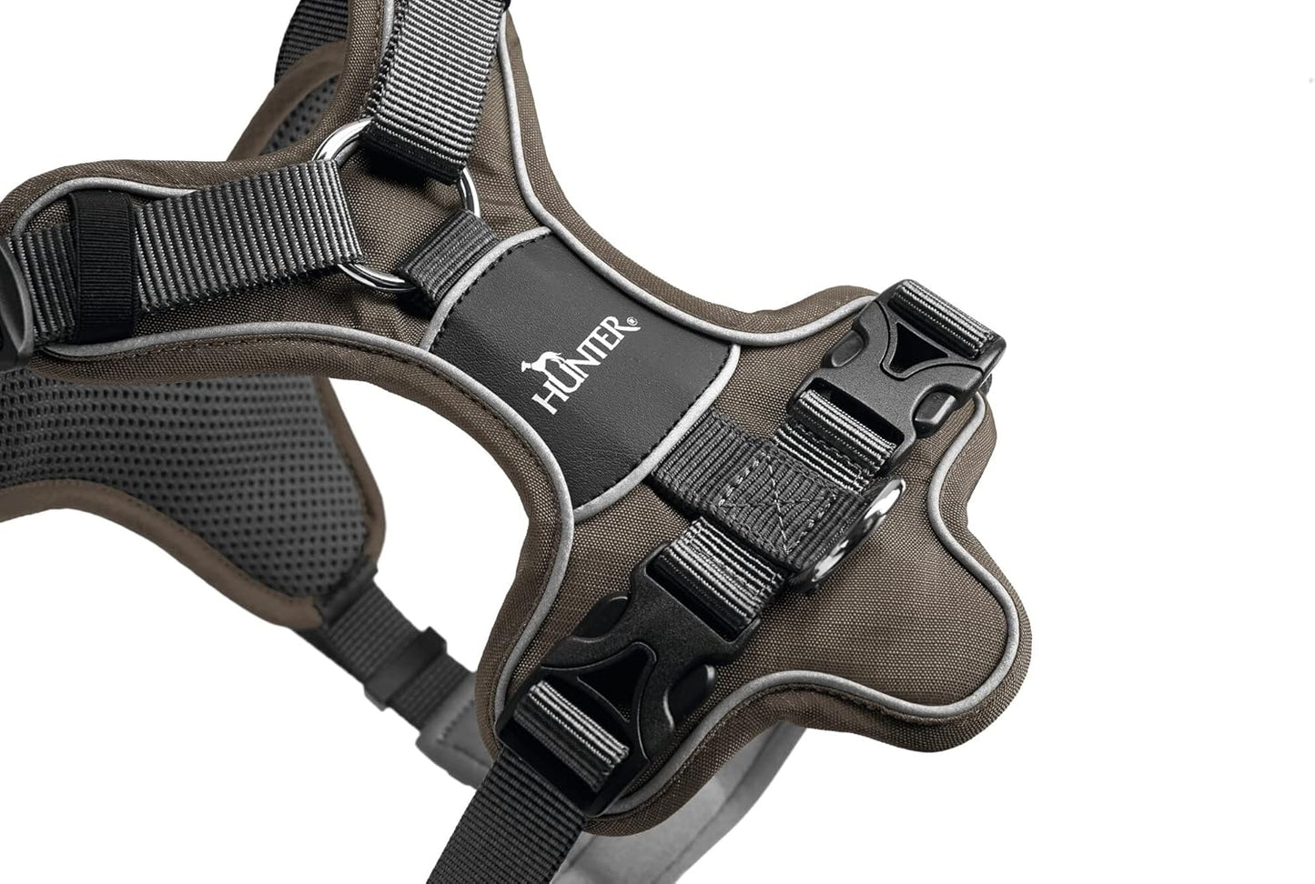 Atmungsaktives Hundegeschirr Divo, 52 - 68 cm braun/grau