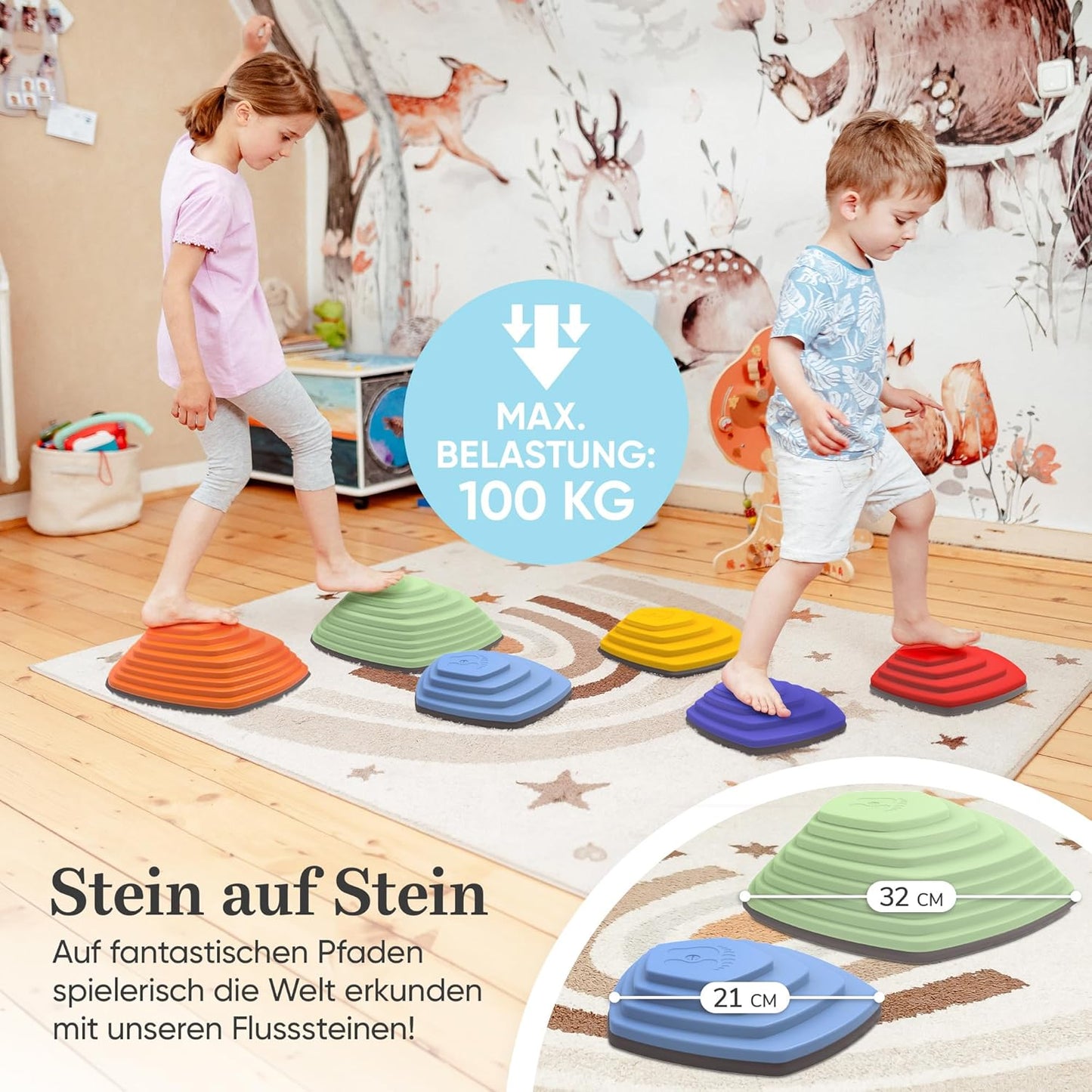 6er-Set Flusssteine, 6er Set