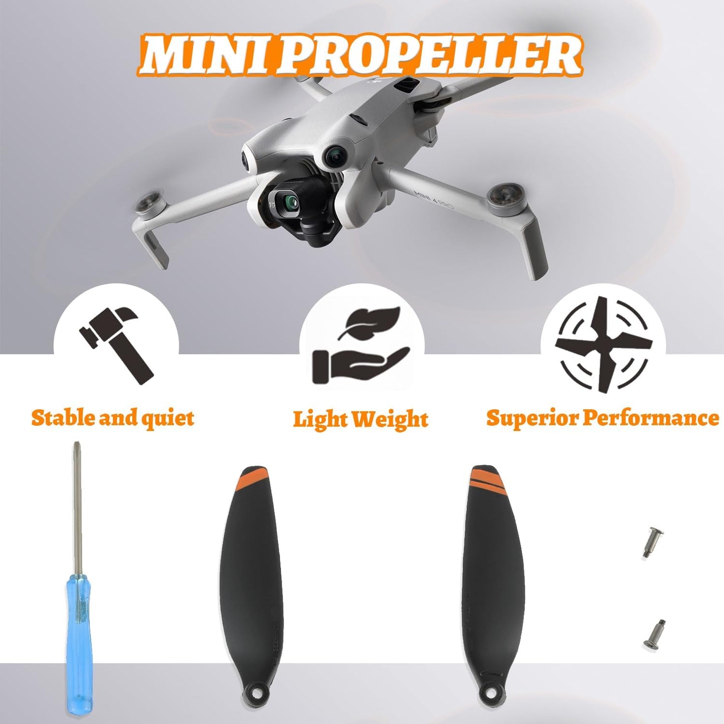 Ersatzpropeller-Set für DJI Mini Drohnen 24 Stück
