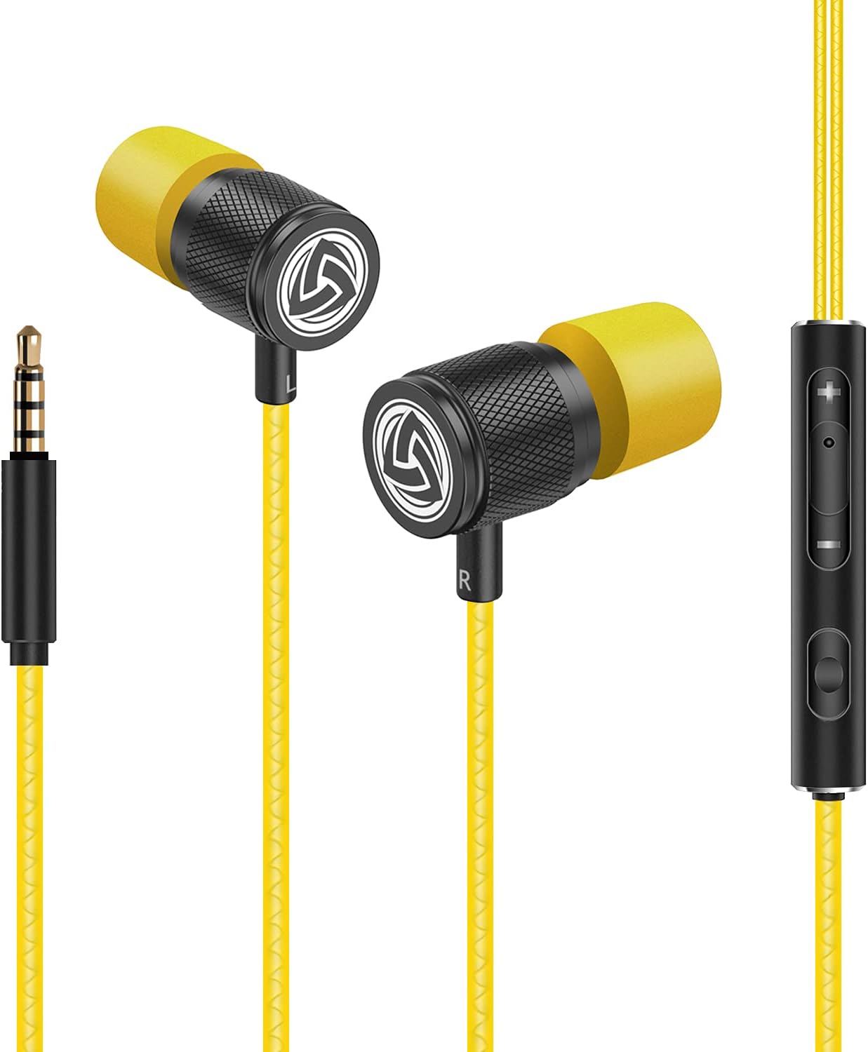 Ultra In-Ear Kopfhörer mit Mikrofon, 3.5 mm Gelb