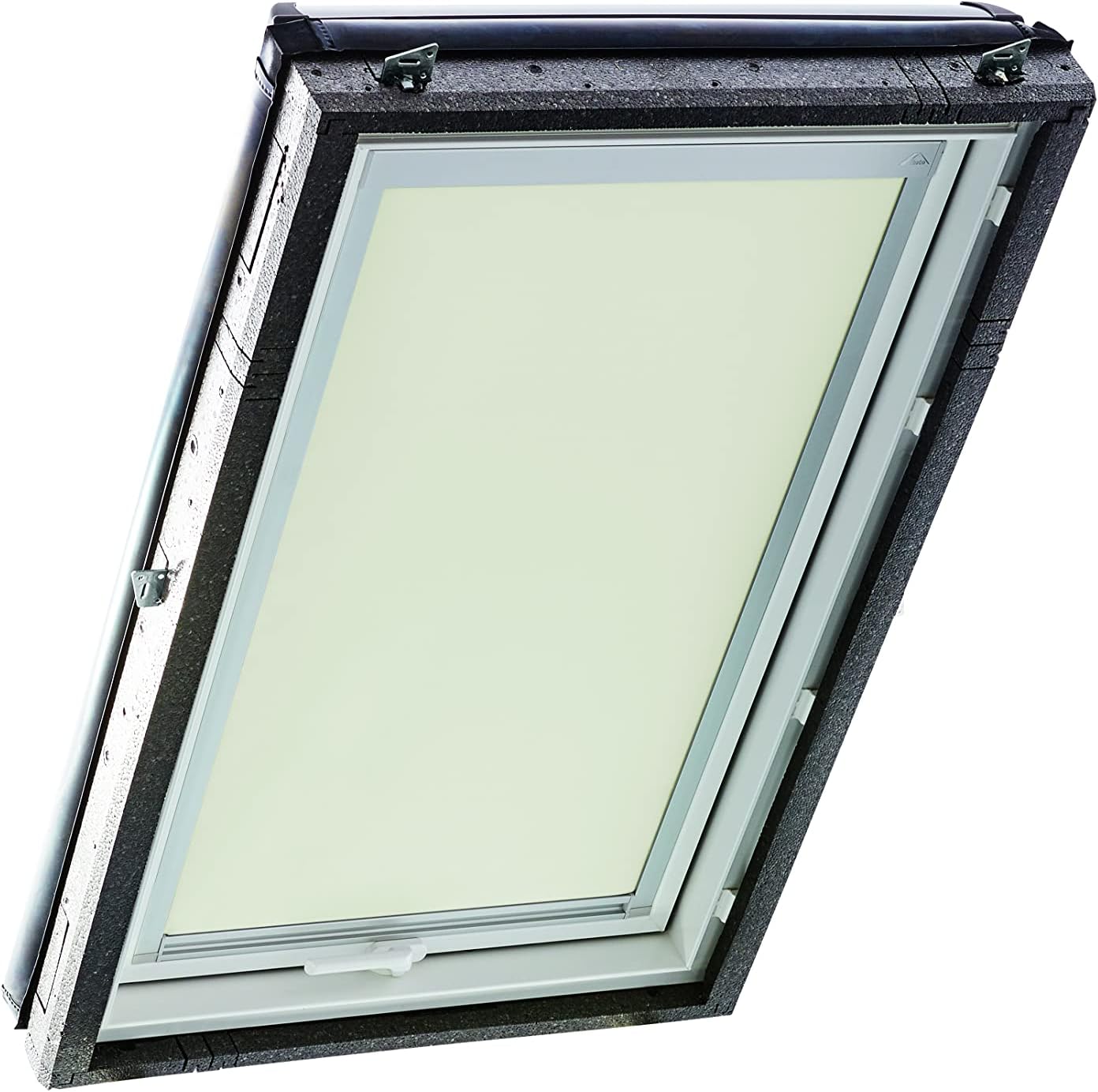 Verdunkelungsrollo ZRV, Führungsschiene Silber / B100 x H104 cm / Beige
