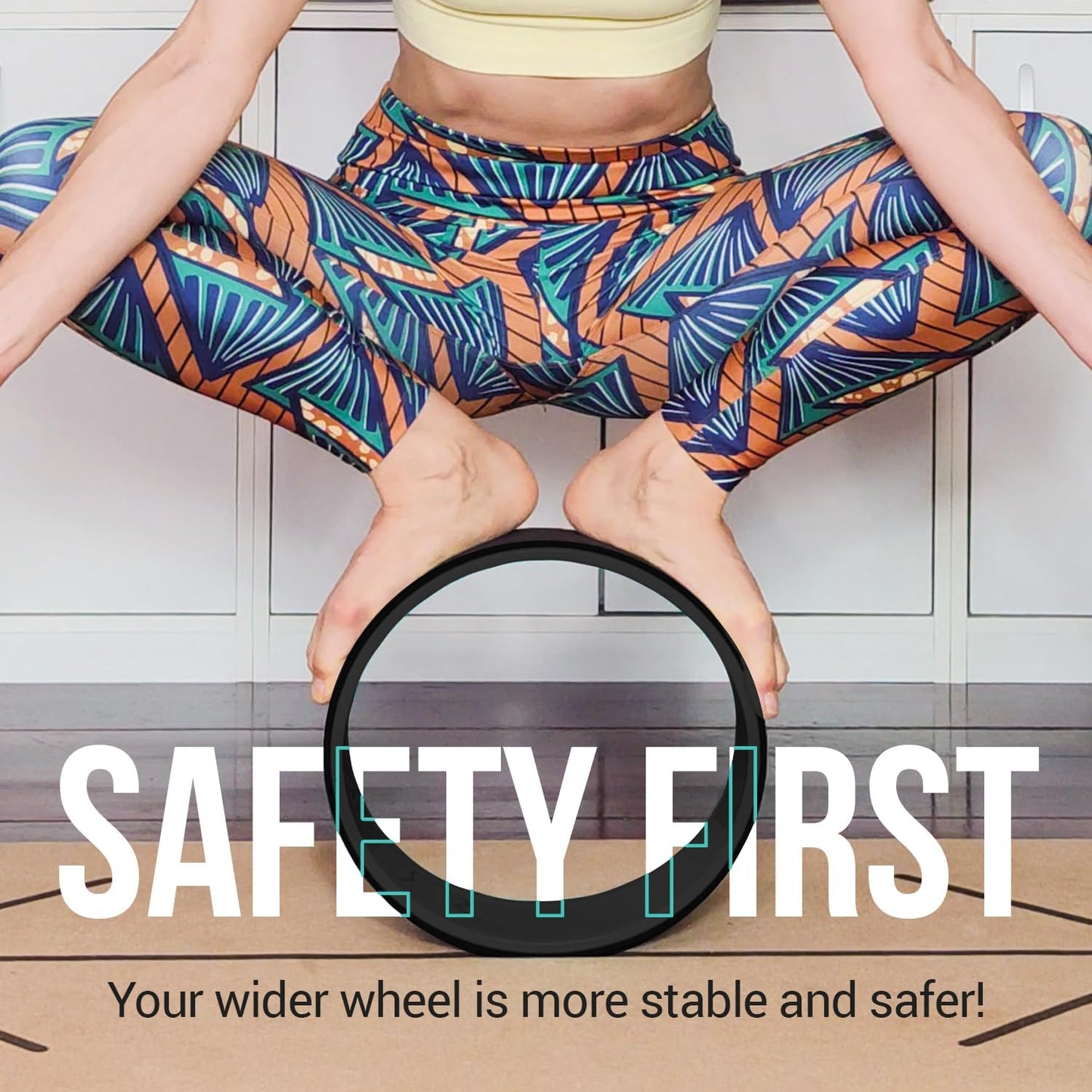 Extra breites Yoga-Rad für Anfänger, Breit