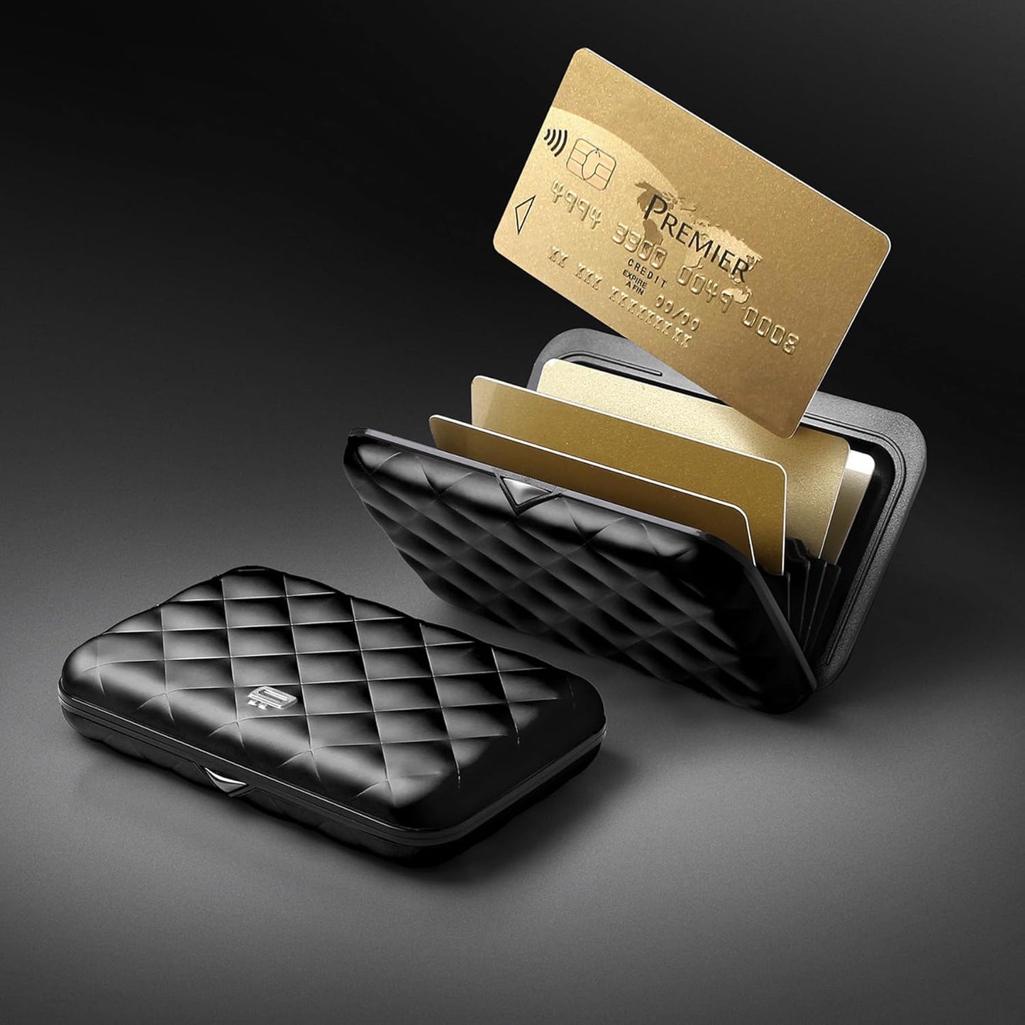 Smart Wallet mit RFID-Schutz, Schwarz