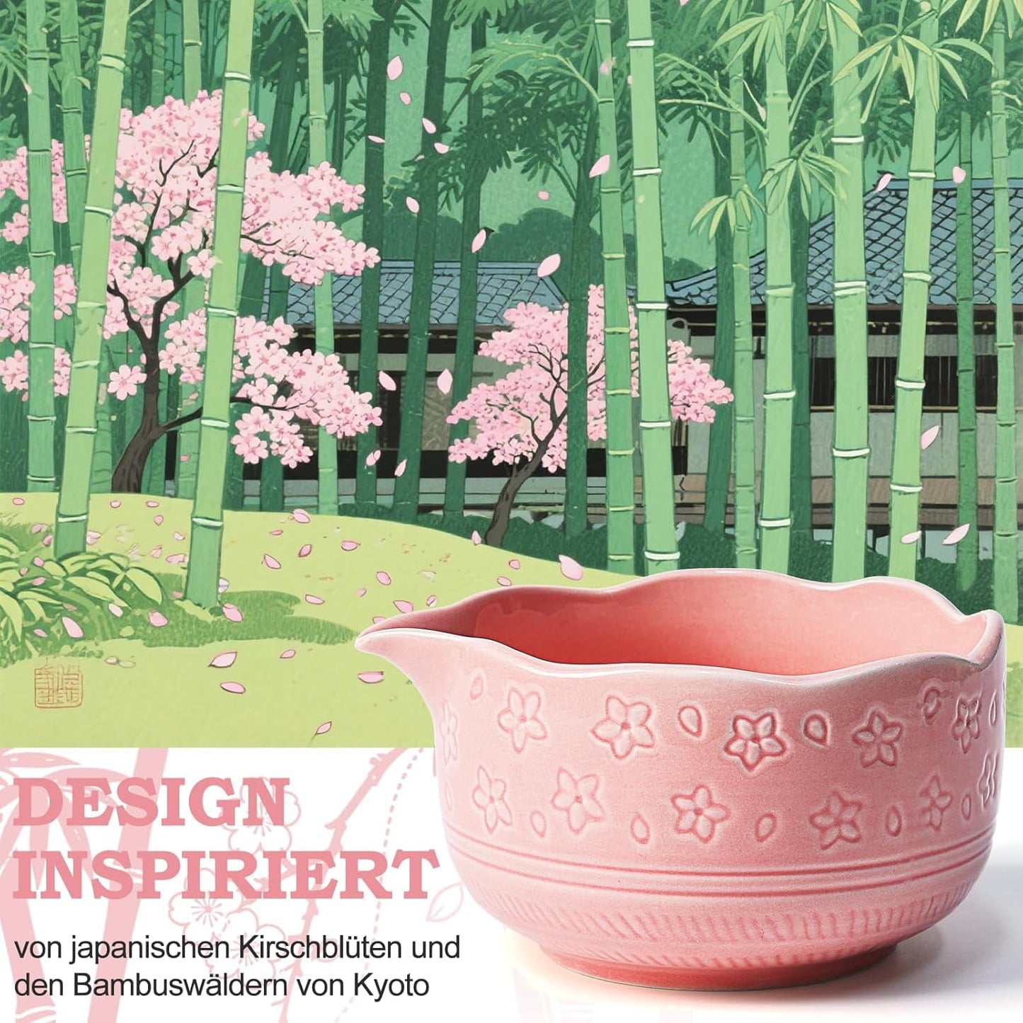 Matcha Tee-Set, Rosa