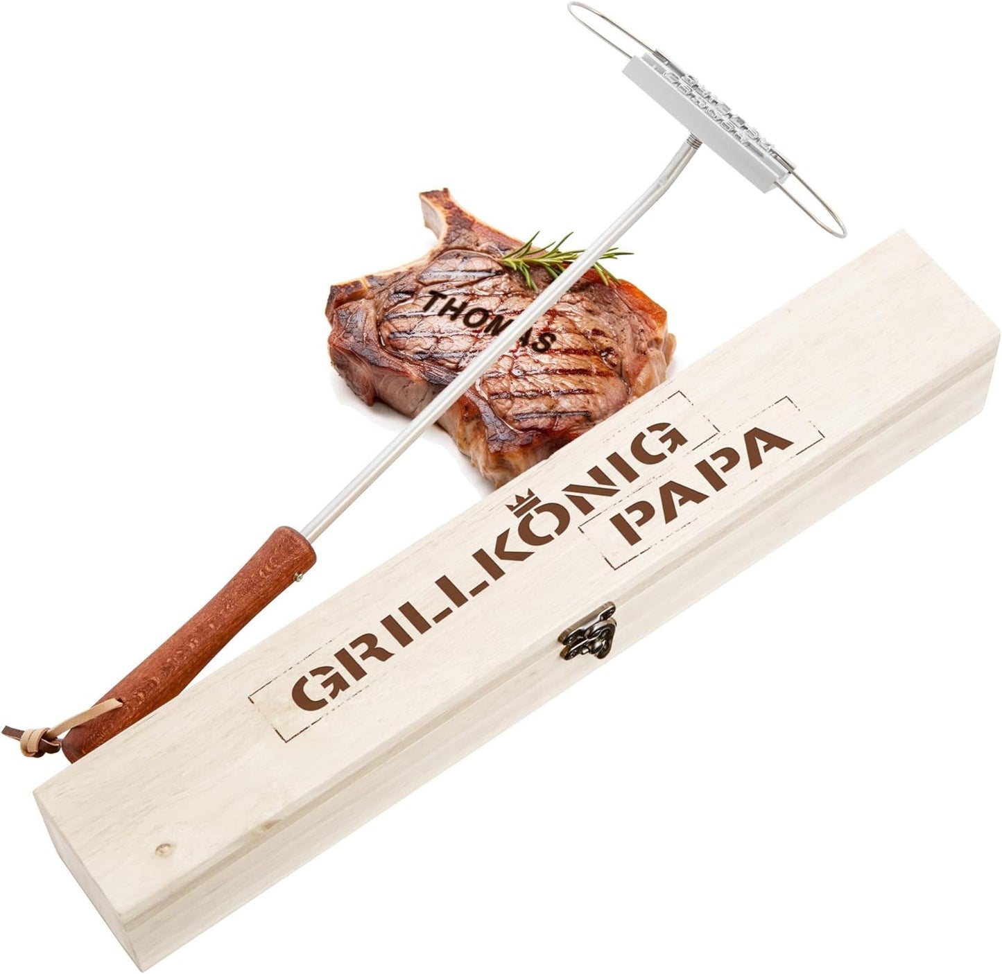 Brandeisen, Grillbrandeisen inkl. Box mit Standardgravur