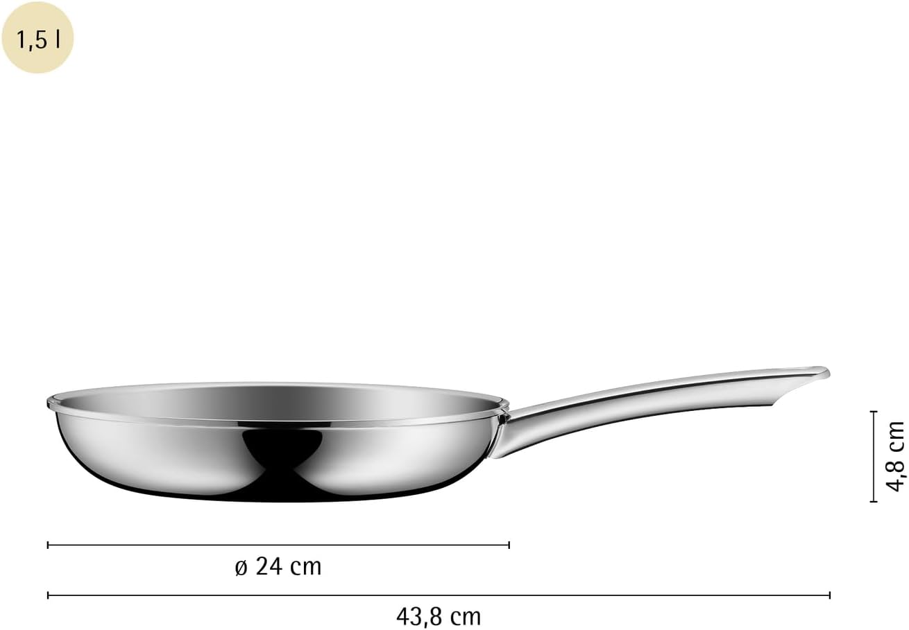 Profi Resist Stielpfanne 24cm (1756246411), Edelstahl, Antihaftbeschichtung - PTFE, Profi Resist – Bratpfanne 24 cm