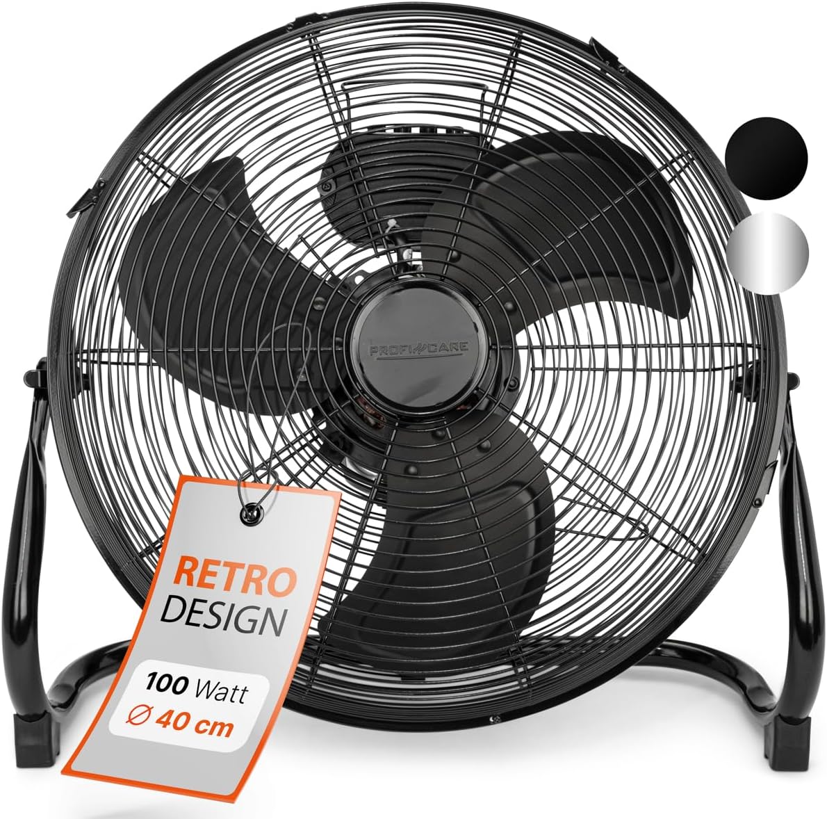 Windmaschine Bodenventilator PC-VL 3065 WM, Schwarz