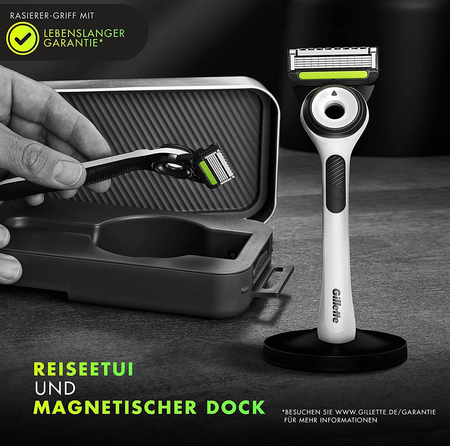 Nassrasierer, Rasierer + 3 Klingen|Single