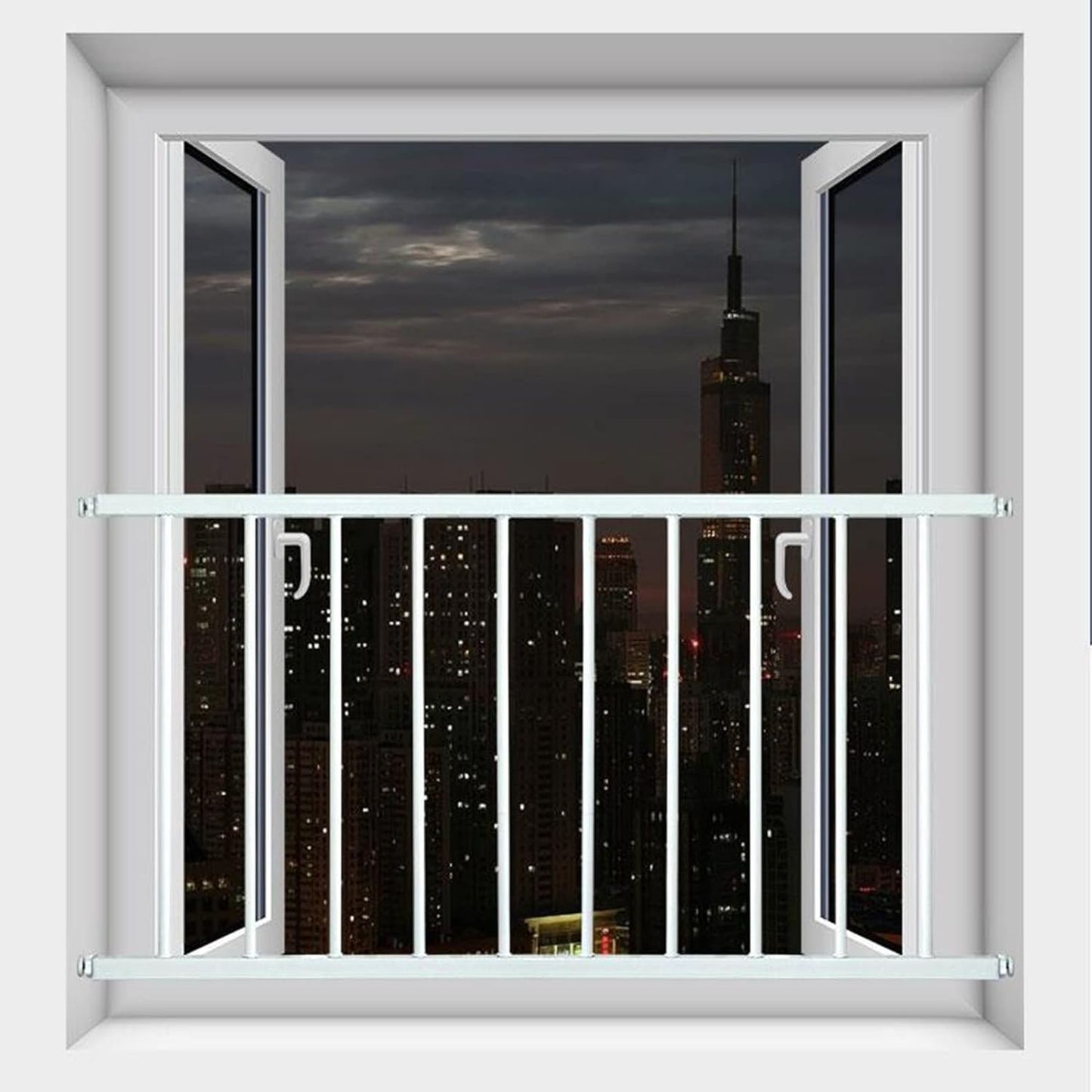 Sicherheitsgitter für Fenster (40 x 110 cm), 40x110cm White