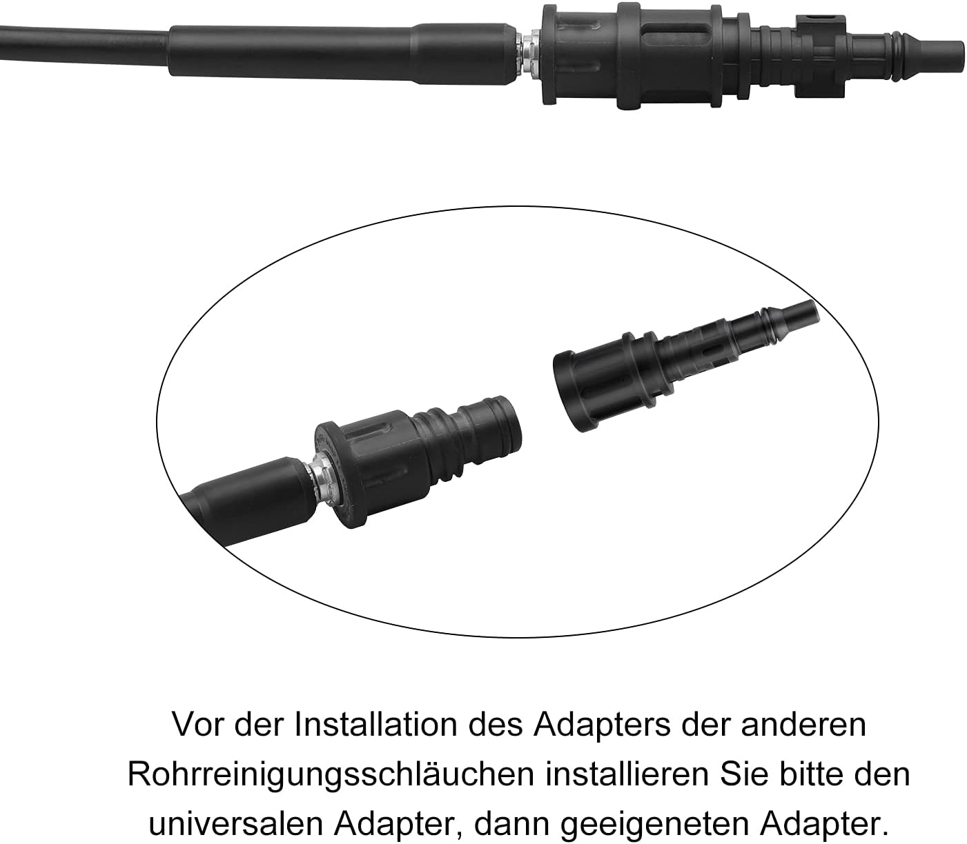 Rohrreinigungsschlauch-Set 10 m für Hochdruckreiniger, 10m