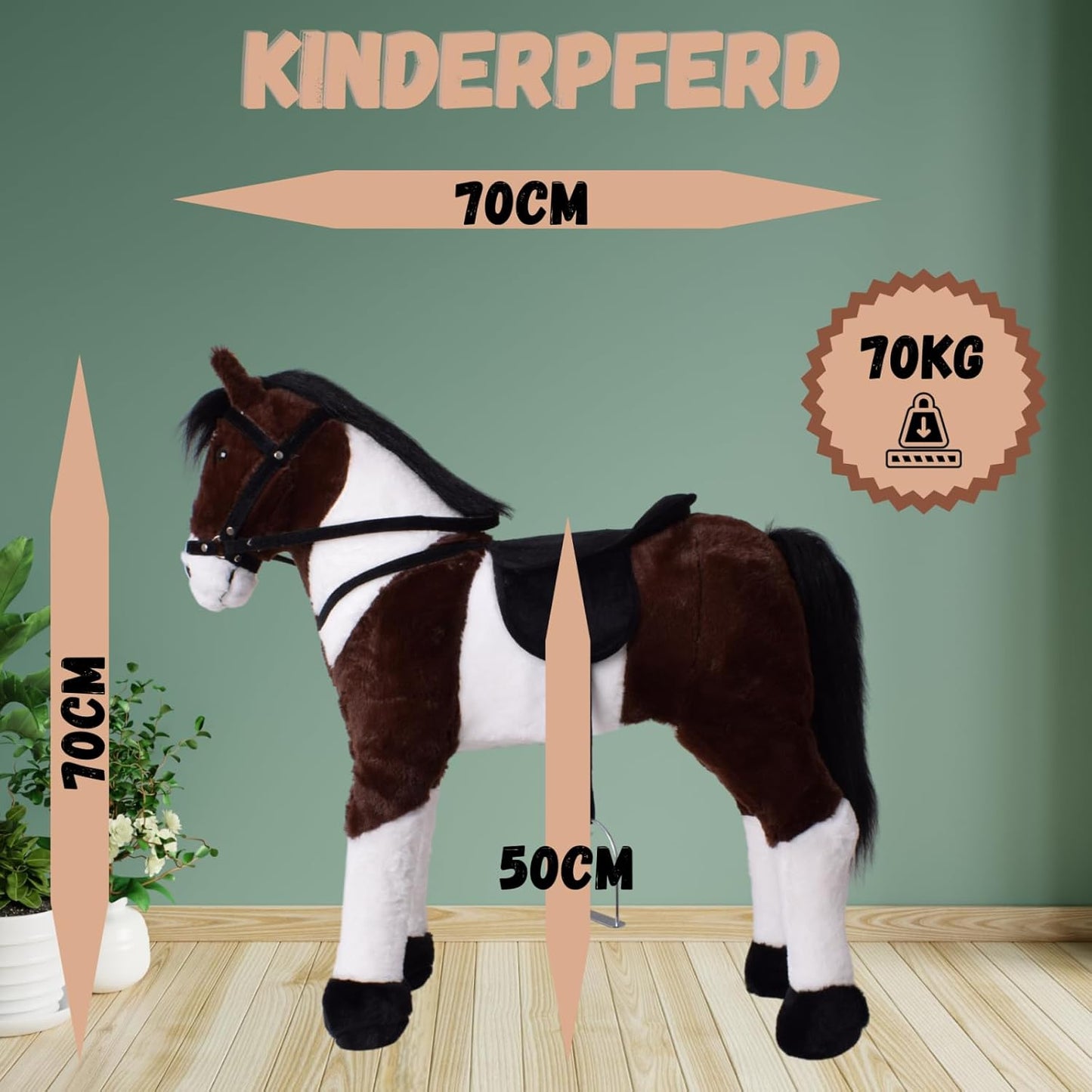 Reitpferd mit Sattel