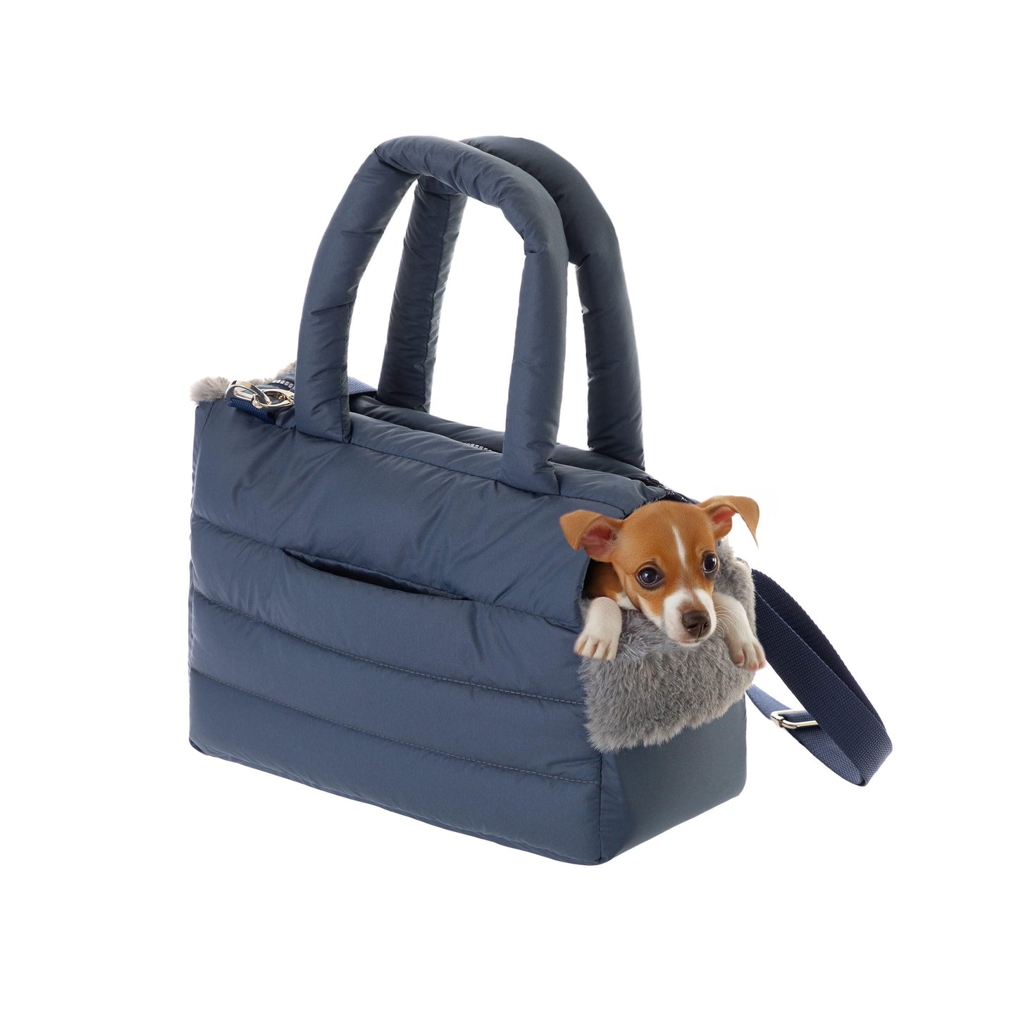 Hundetragetasche für kleine Hunde, Small - Length 36 x Width 17 x Height 24 DUNKELBLAU