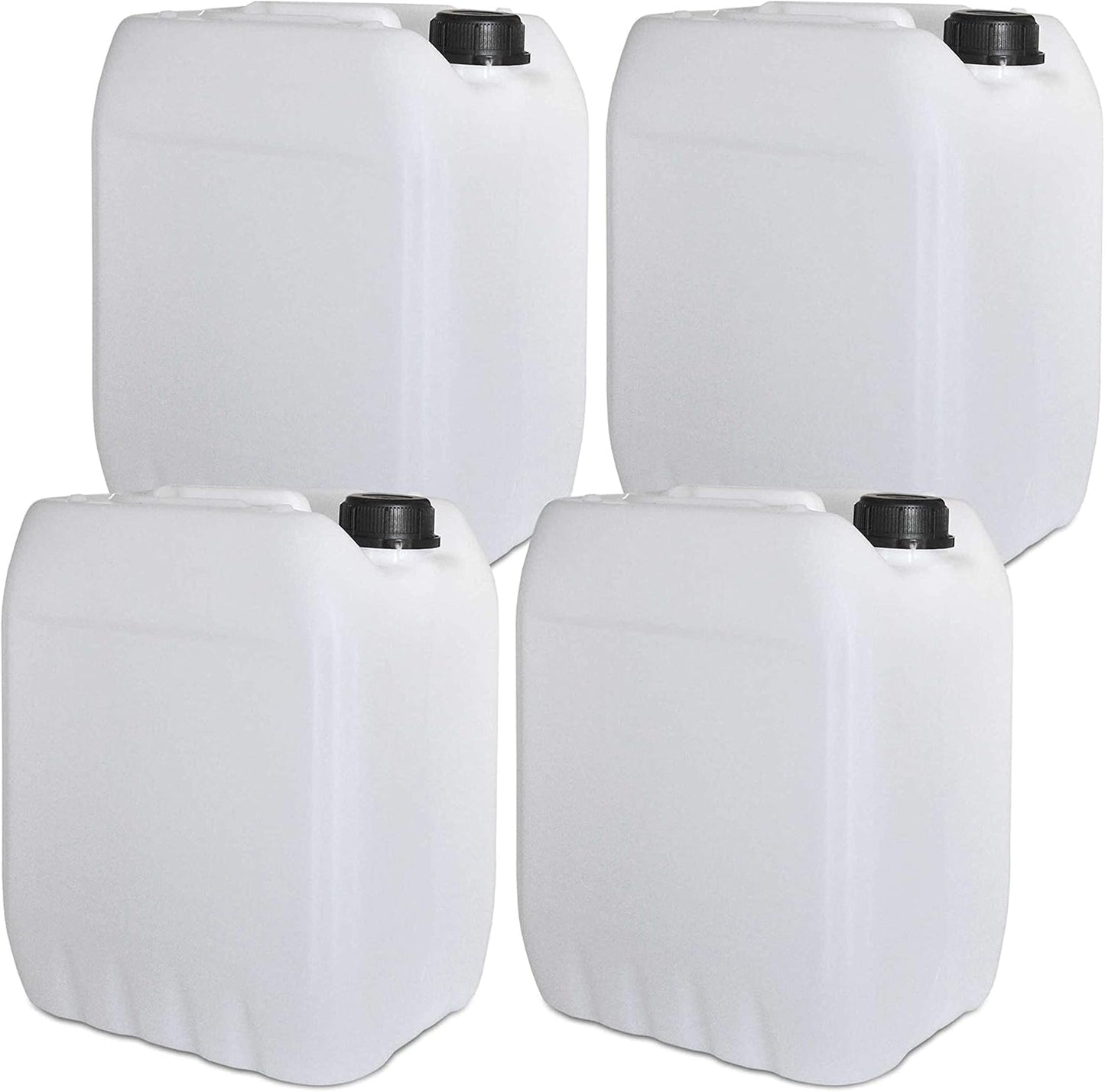 4er-Set 10L Wasserkanister mit Hahn, 4x10 Liter DIN 45 + 1 Hahn