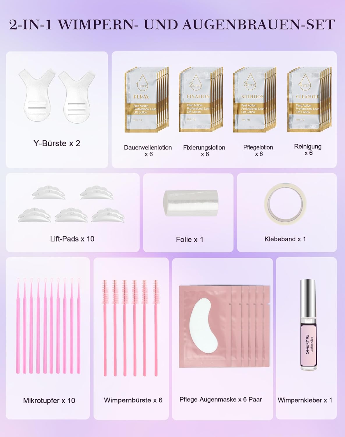 Wimpernlifting-Kit, Unscent