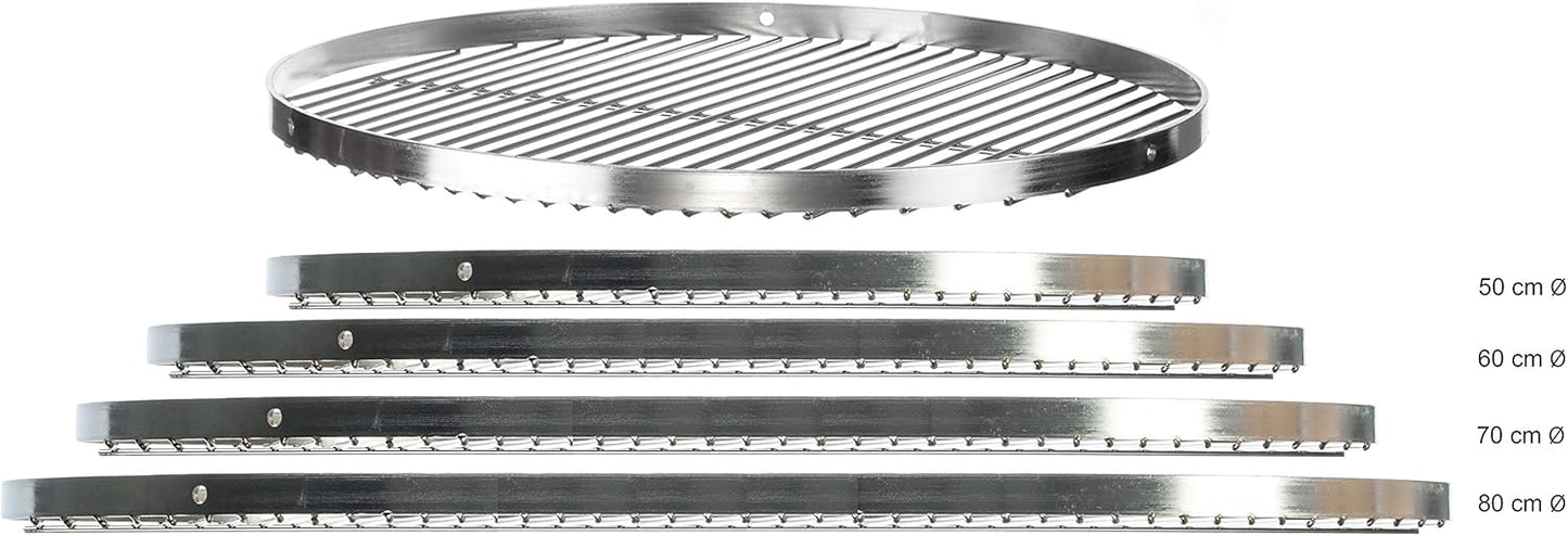 Edelstahl Schwenkgrillrost, Rund: Ø 80 cm