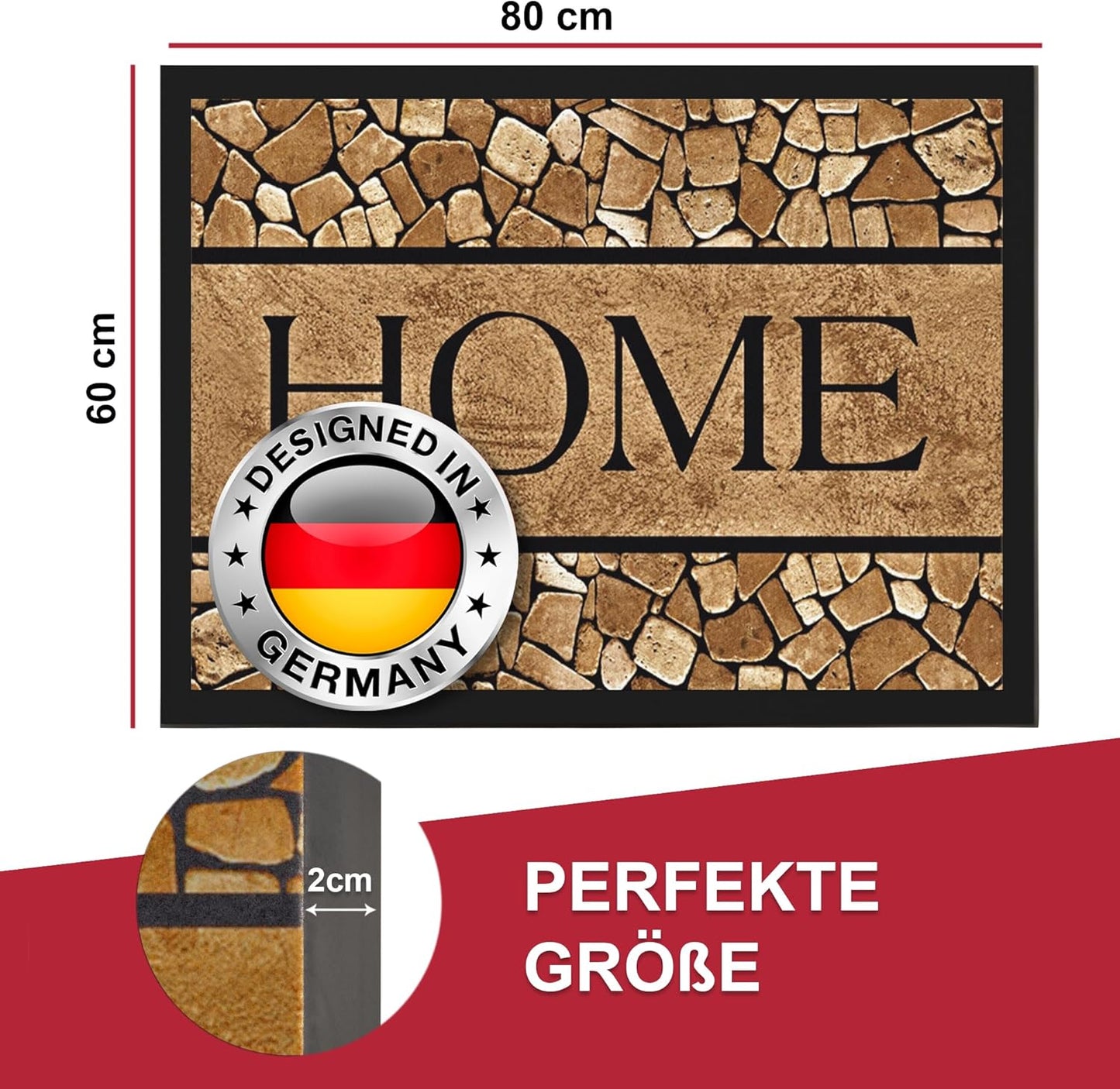 Schmutzfangmatte, Home 4 60 x 80 cm (Rechteckig)