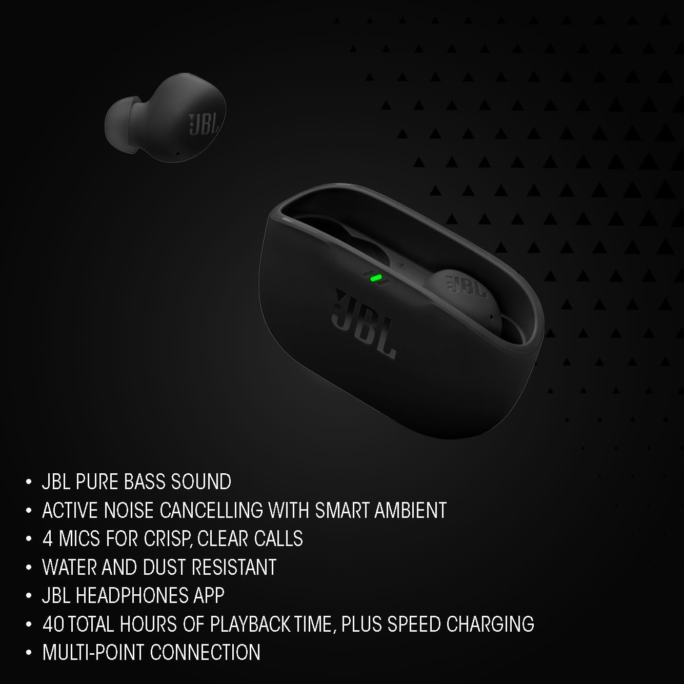 Wave Buds 2 In-Ear-Kopfhörer, Schwarz JBL Wave Buds 2