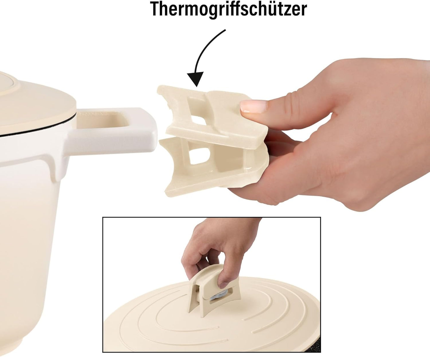 Cocotte Bräter, 32 cm Creme