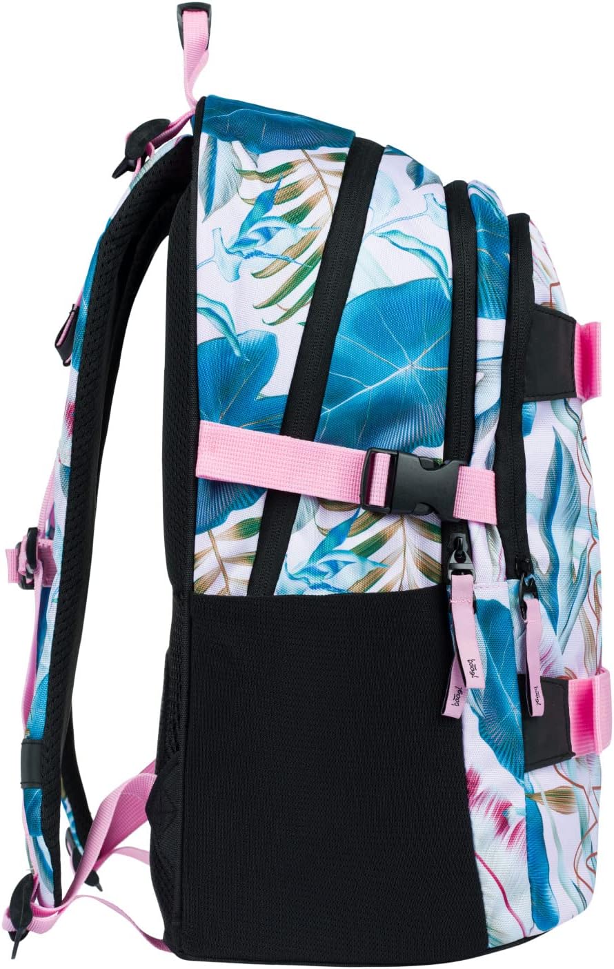 3-teiliges Schulrucksack-Set, Skate Leafs