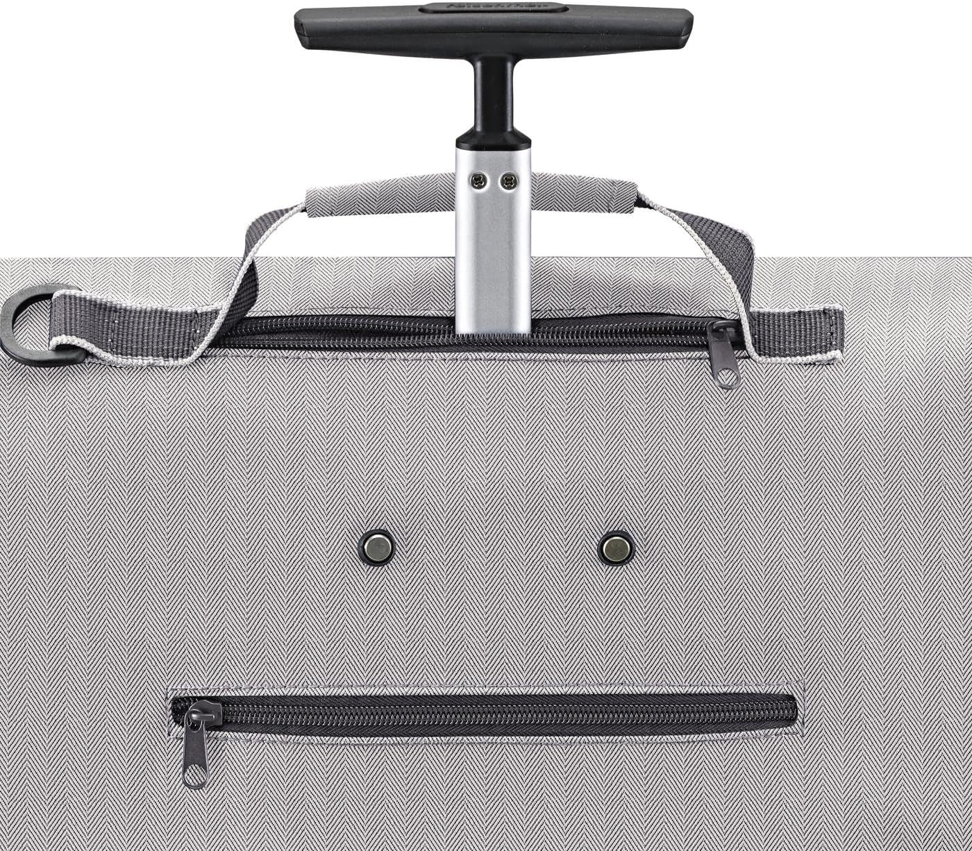 Tragbarer Einkaufstrolley, Herringbone Grey